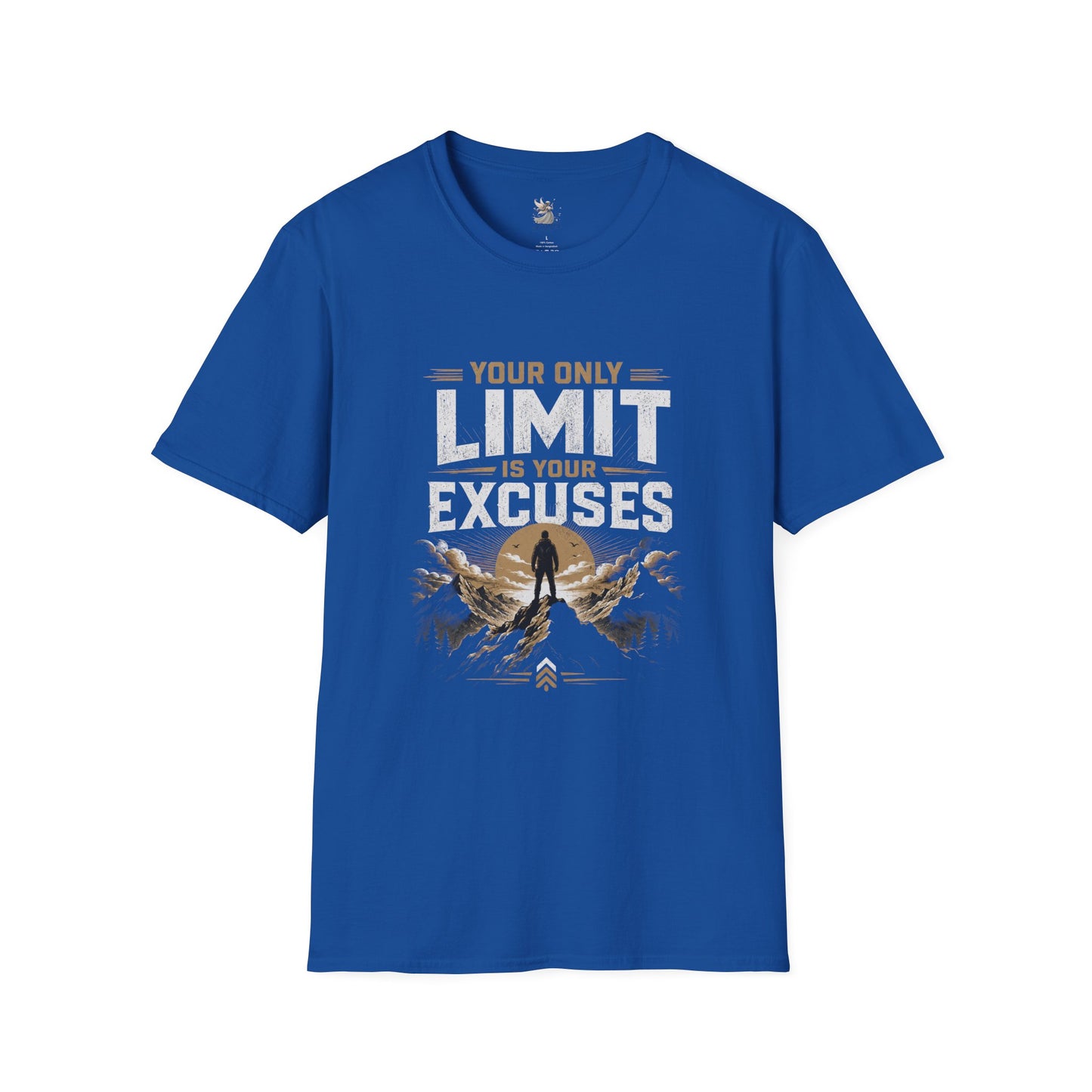 Your Only Limit Is Your Excuses T-Shirt | Motivational Quote Tee