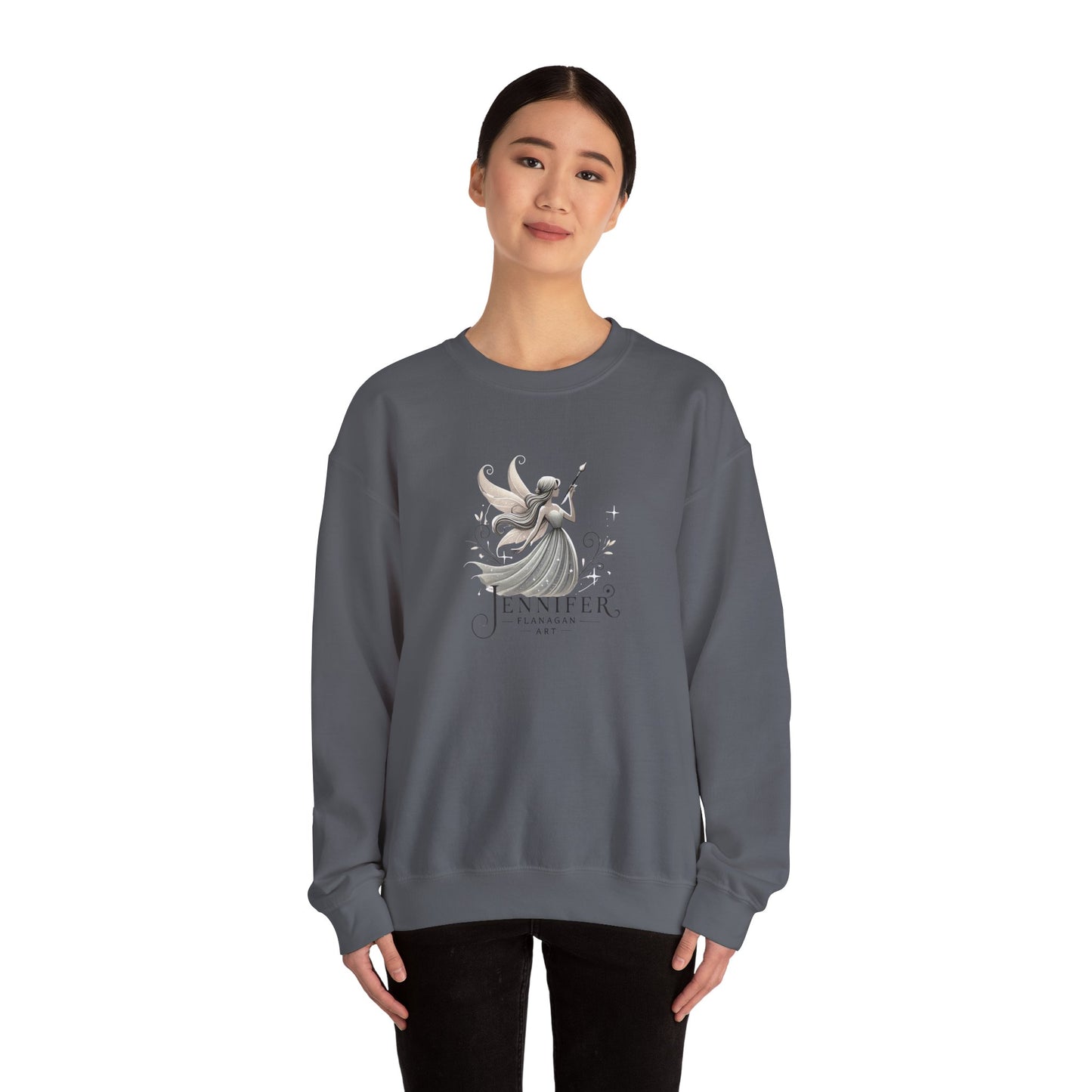 Whimsical Fairy Sweatshirt, Personalized Gift, Cozy Unisex Crewneck, Fantasy Themed Apparel, Unique Artwear, Perfect for Birthdays