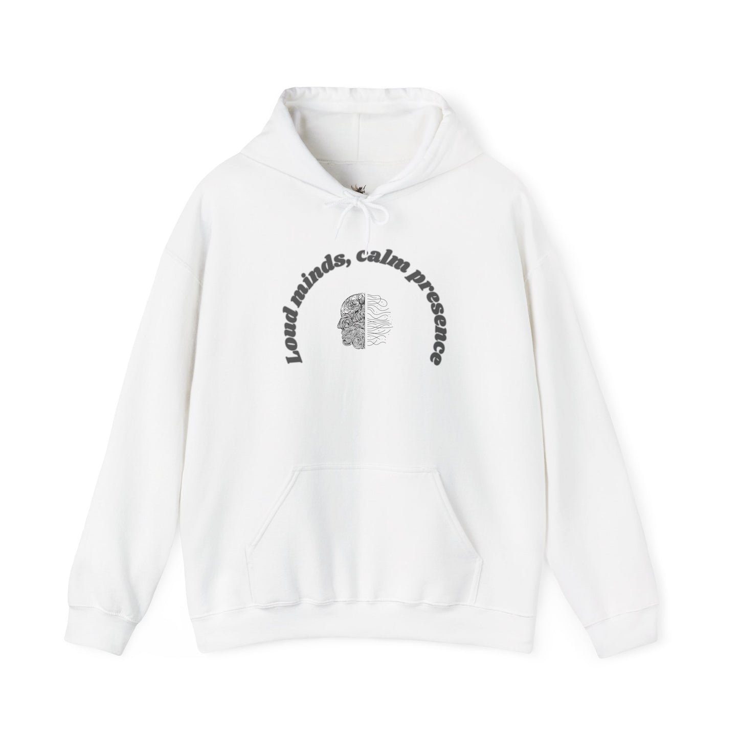 Calming Presence Hoodie - Unisex Heavy Blend™ Sweatshirt, Cozy Layer, Casual Wear, Mindfulness Gift, Relaxation Apparel