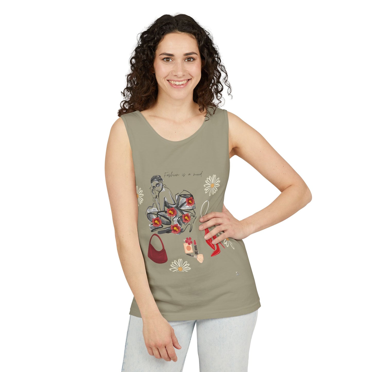 Stylish Fashionista Tank Top, trendsetter tank, summer apparel, gift for fashion lovers, casual chic top, vibrant summer style