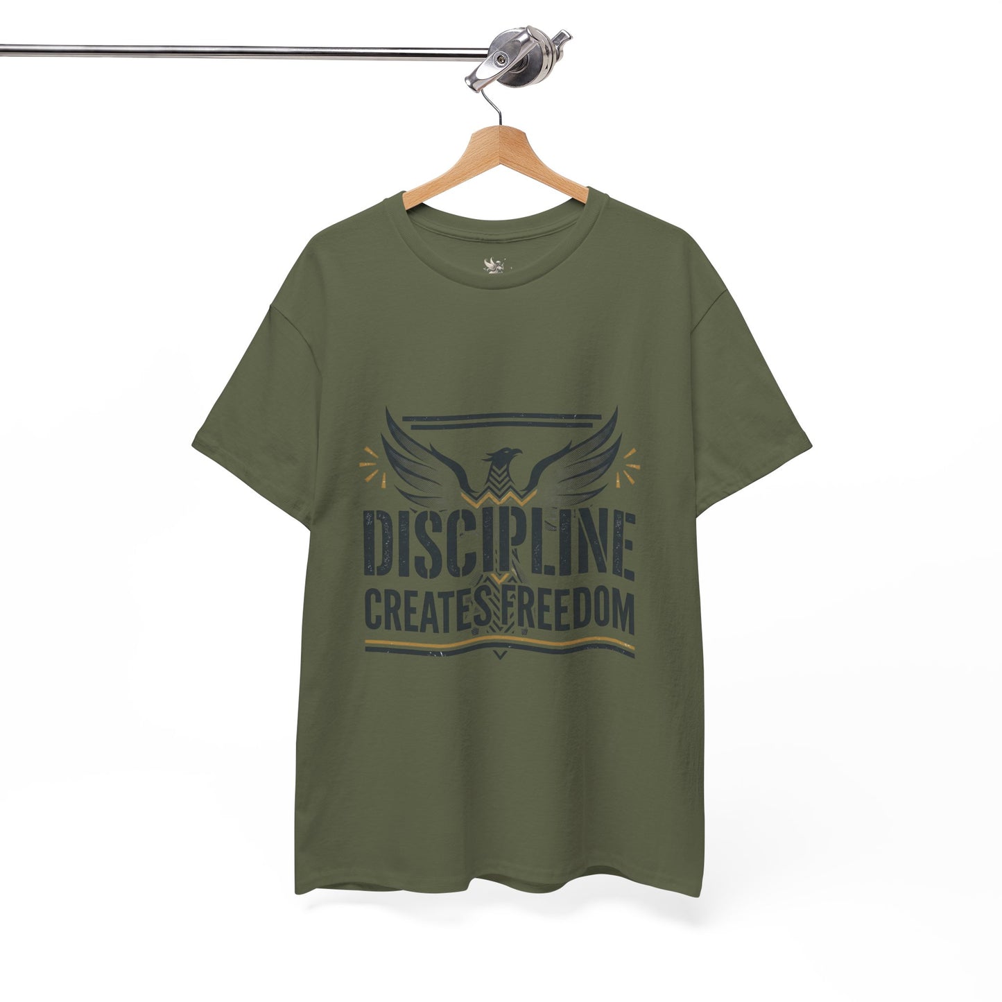 Discipline Creates Freedom T-Shirt — Motivational Eagle Fitness Tee