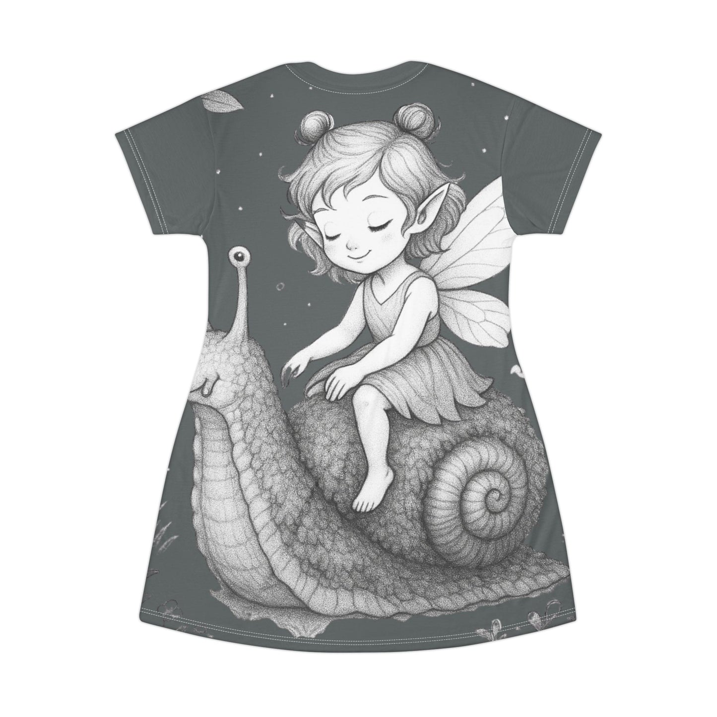 Magical Fairy T-Shirt Dress, Cute Fairy Gift, Fairy Theme Dress, Kids T-Shirt Dress, Whimsical Dress for Girls