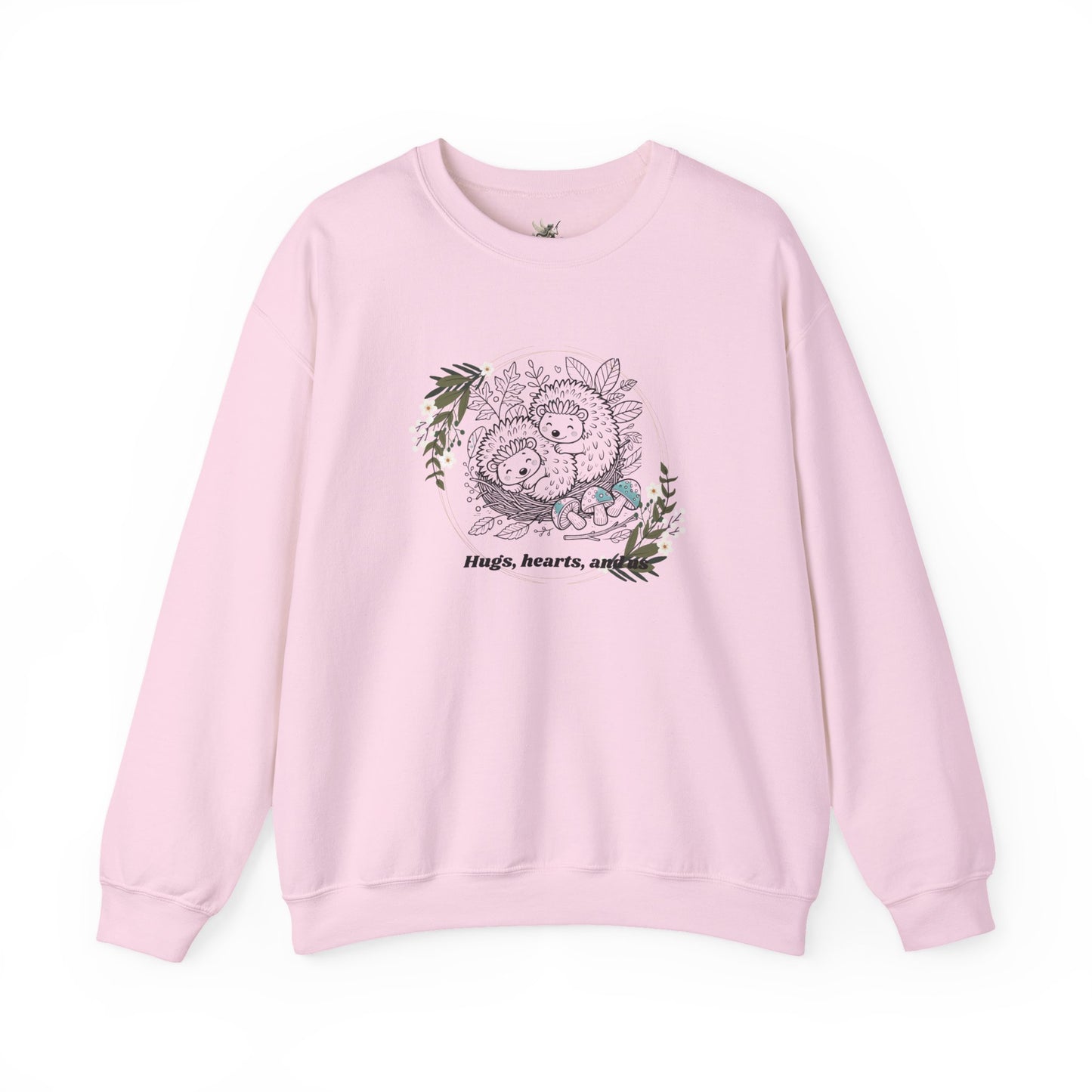 Hedgehog Sweatshirt - Valentine's Day Love Illustration