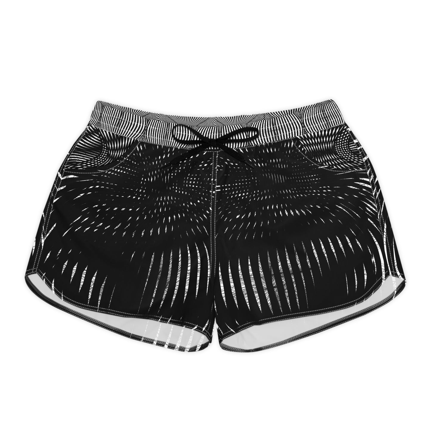 Stylish Women's Casual Shorts, Trendy Summer Hot Pants, Beachwear, Comfortable Activewear, Modern AOP Design