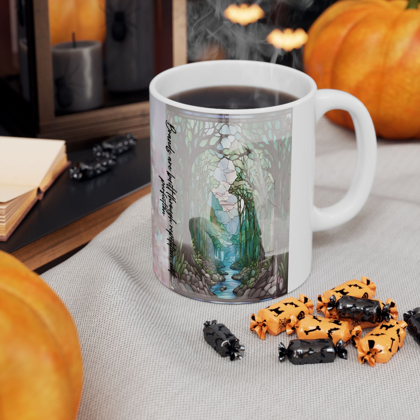 Floral Inspirational Ceramic Mug - Perfect Gift for Coffee Lovers, Tea Enthusiasts, Home Decor, Mother's Day, Birthday