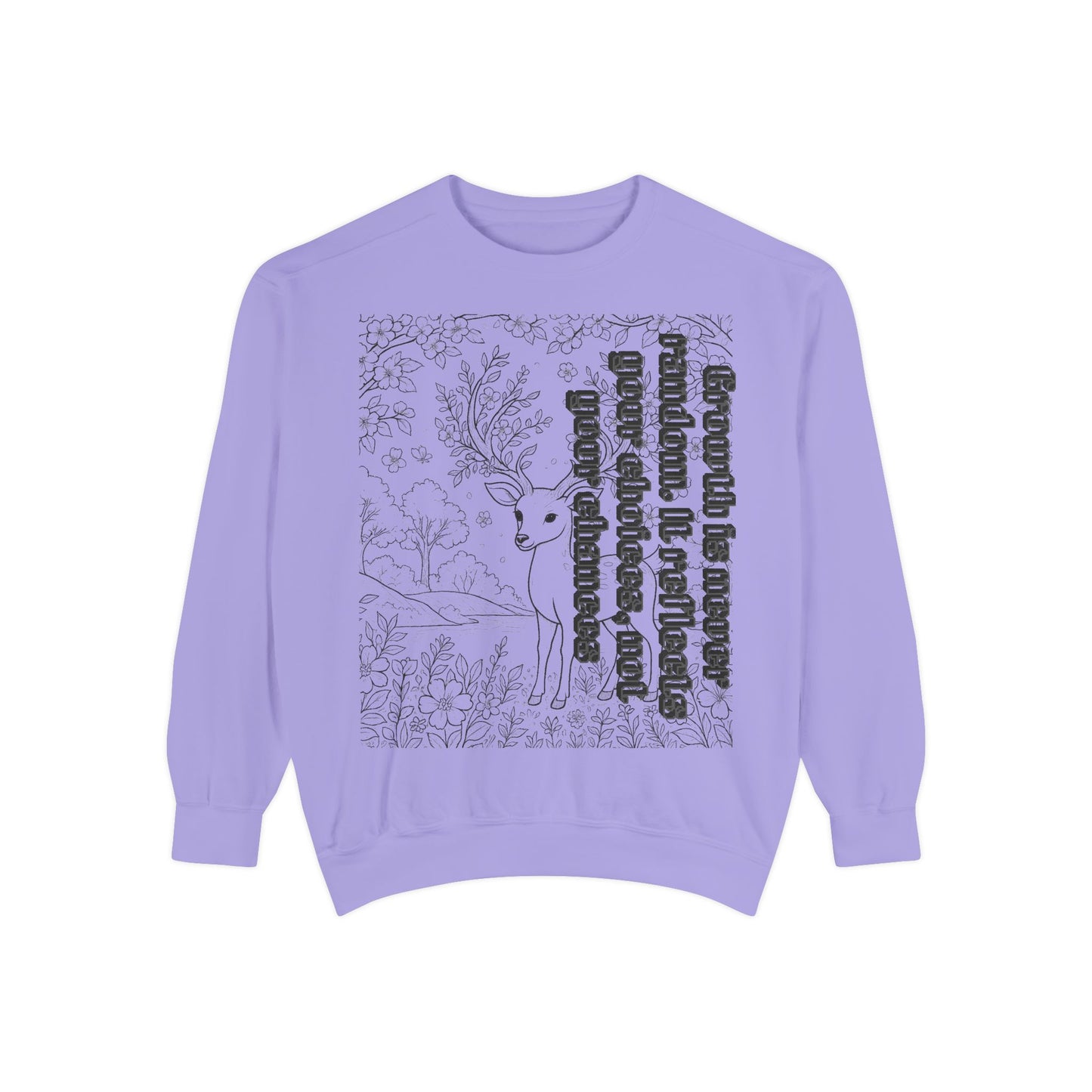 Whimsical Deer Sweatshirt | Cozy Casual Wear, Gift for Nature Lovers, Fall Fashion, Unique Artwork, Unisex Style