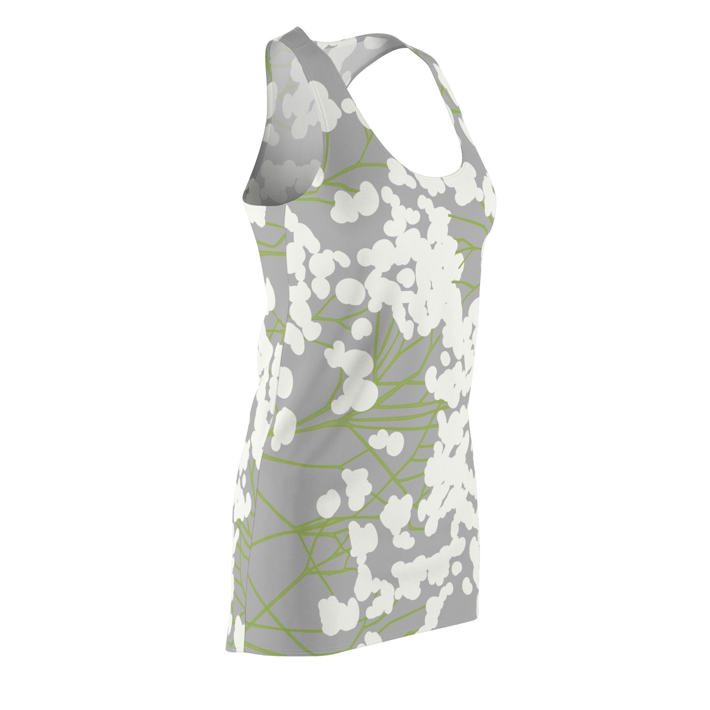 Chic Summer Floral Racerback Dress, Casual Dress, Beach Wear, Spring Fashion, Travel Outfit, Boho Style