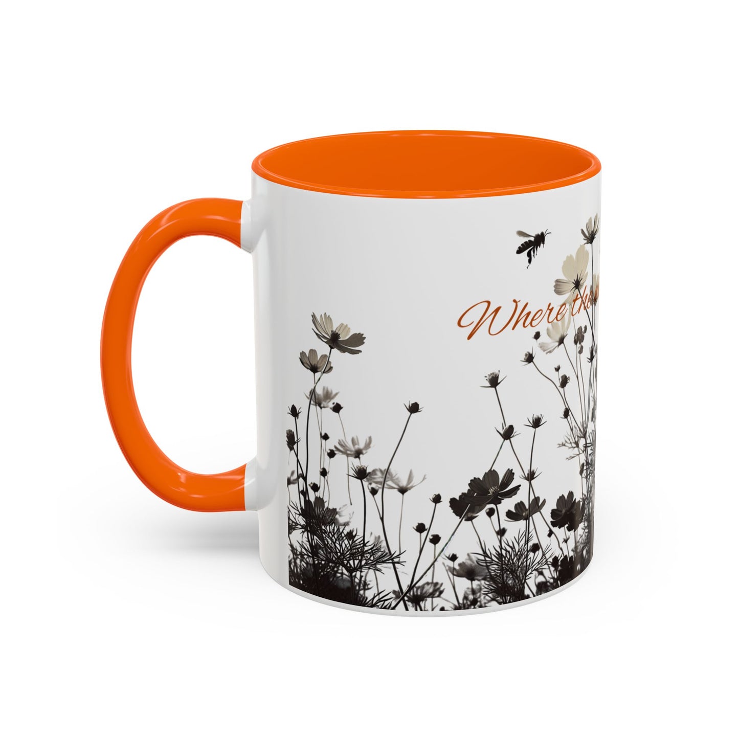 Floral Accent Coffee Mug