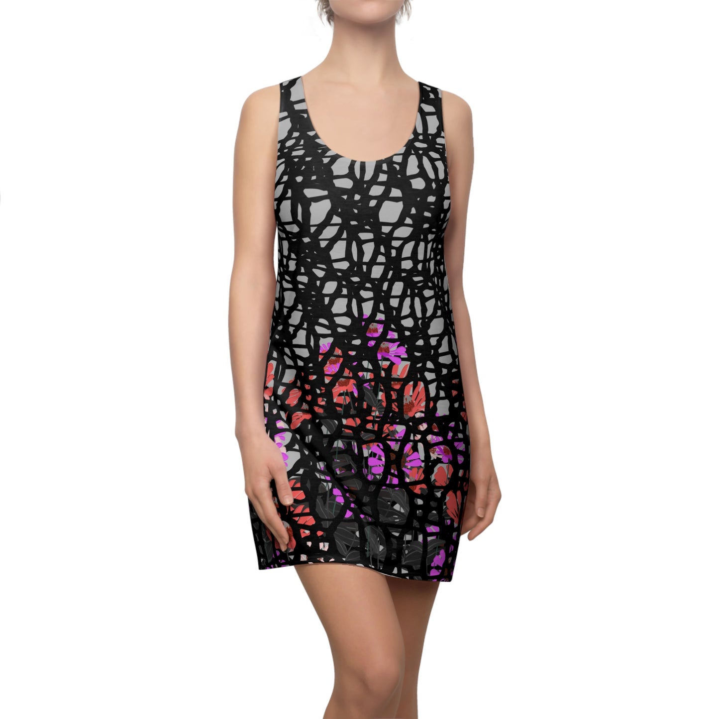 Stylish Women's Racerback Dress, Summer Fashion, Casual Dress, Party Outfit, Festival Wear, Unique Pattern Dress
