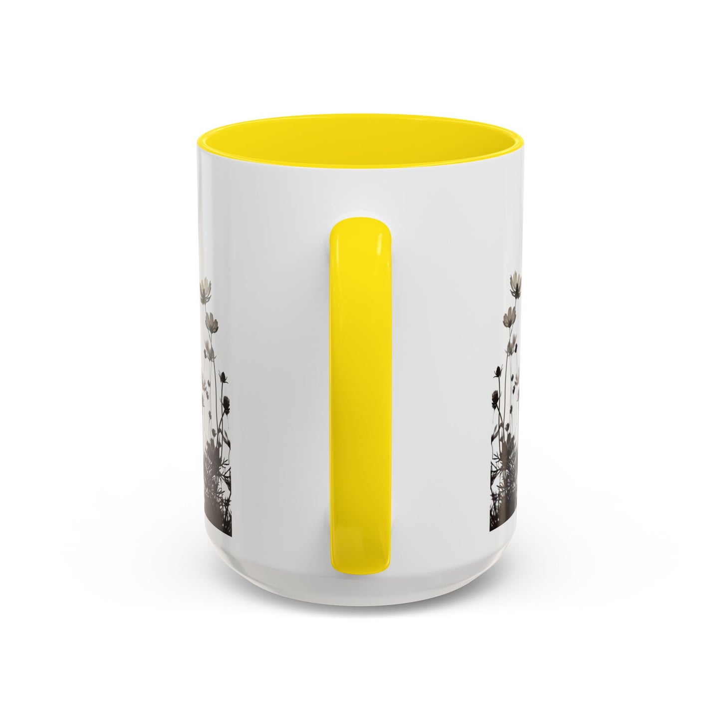 Floral Accent Coffee Mug