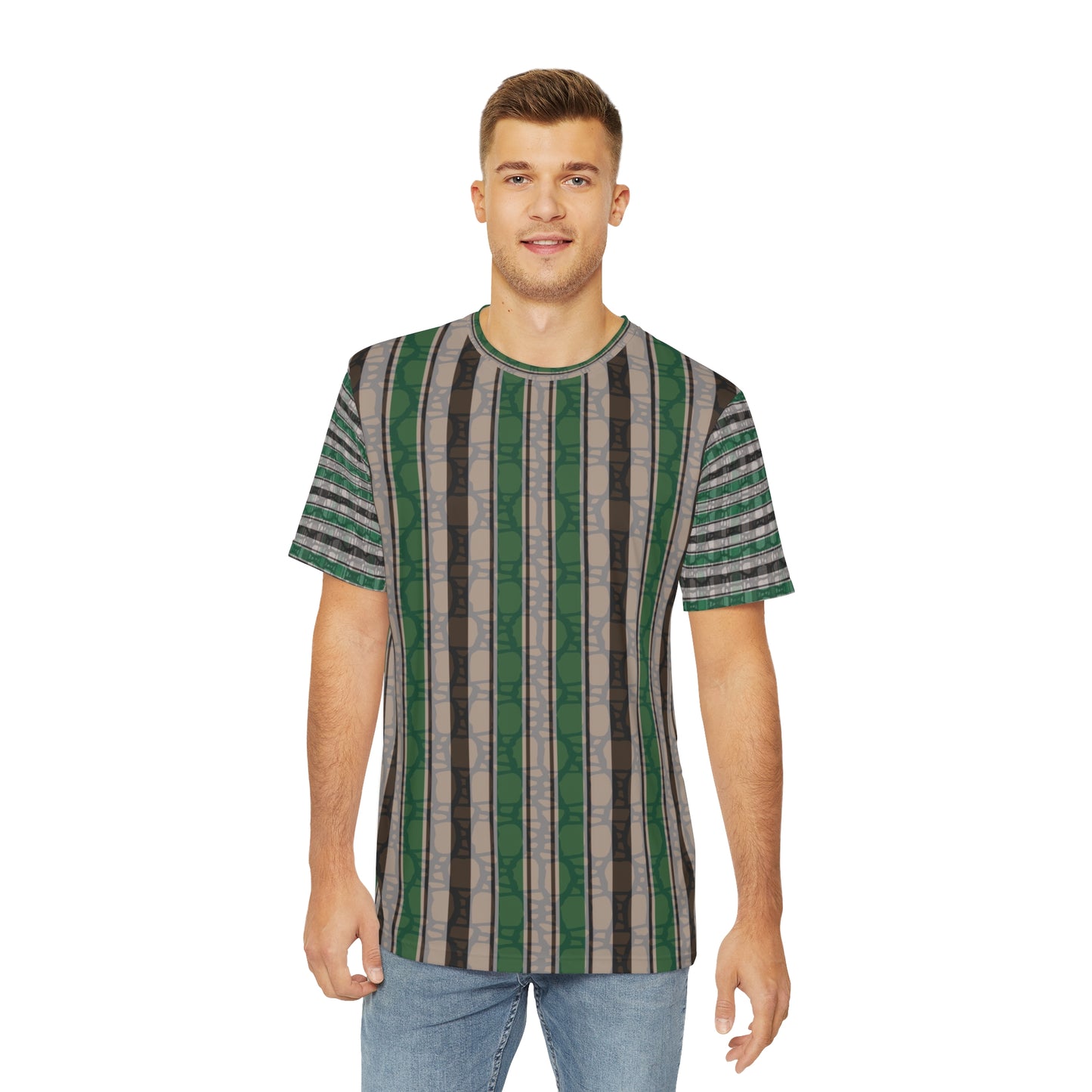 Men's AOP Tee, Stylish Casual Shirt, Perfect Gift for Him, Summer Wardrobe Essential, Unique Pattern Fashion Tee
