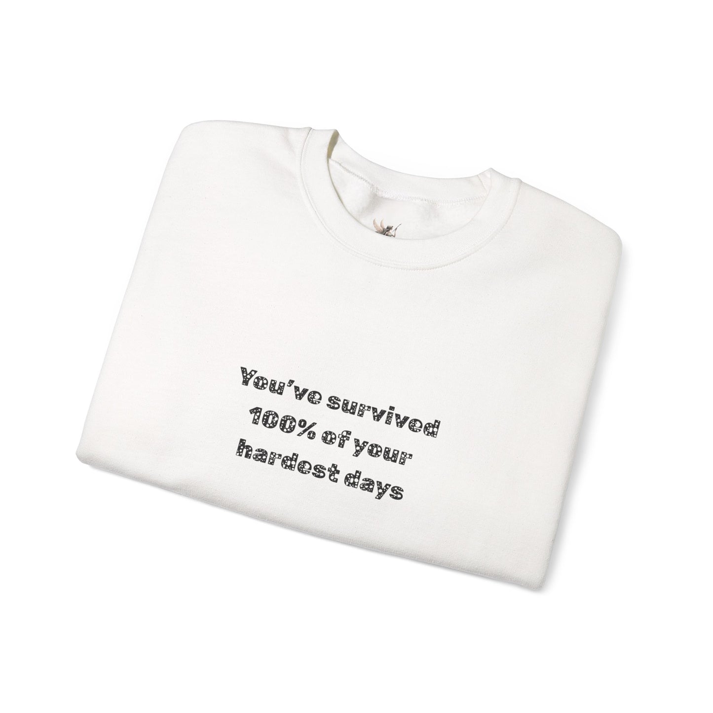 Minimalist Chest Quote Sweatshirt | Subtle Typographic Design