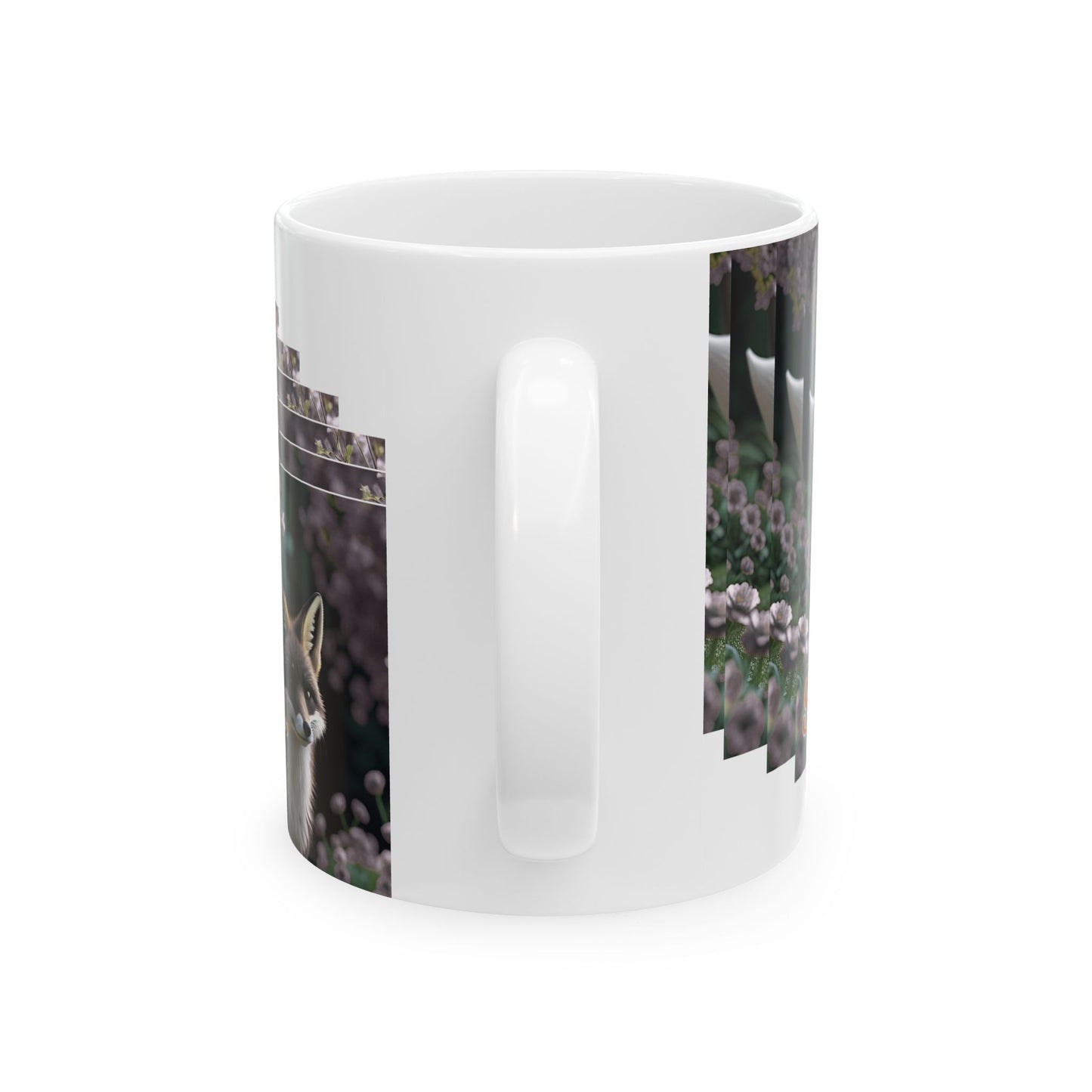 Whimsical Fox Ceramic Mug with Inspirational Quote, Cute Gift for Animal Lovers, Coffee Tea Cup, Nature Lover's Mug, Unique Home Decor