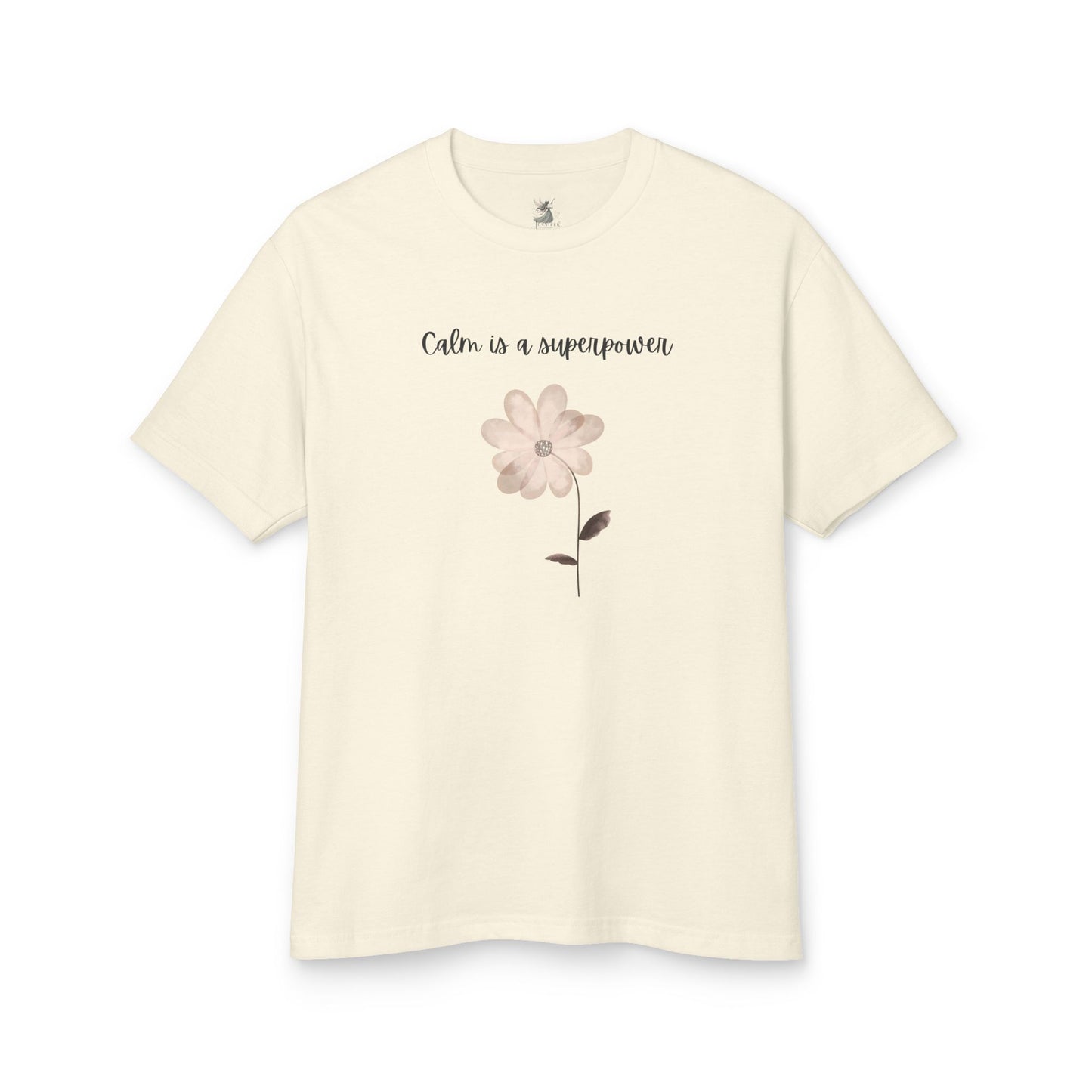 Calm is a Superpower Tee - Unisex Heavyweight Cotton T-Shirt for Relaxation, Mindfulness, Self-Care, Gift for Friends, Casual Wear