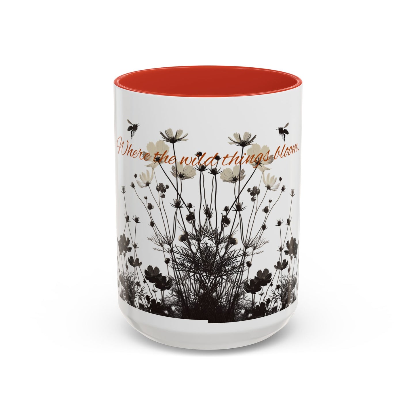 Floral Accent Coffee Mug