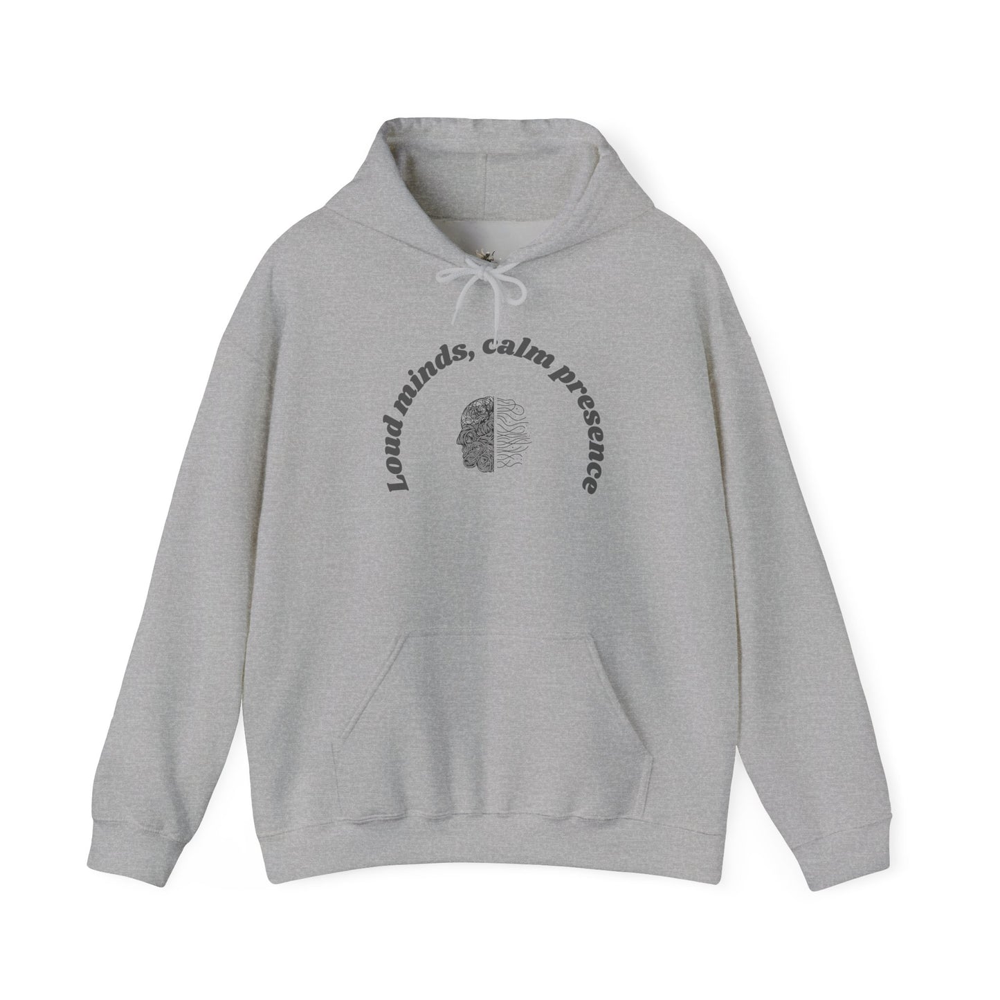 Calming Presence Hoodie - Unisex Heavy Blend™ Sweatshirt, Cozy Layer, Casual Wear, Mindfulness Gift, Relaxation Apparel