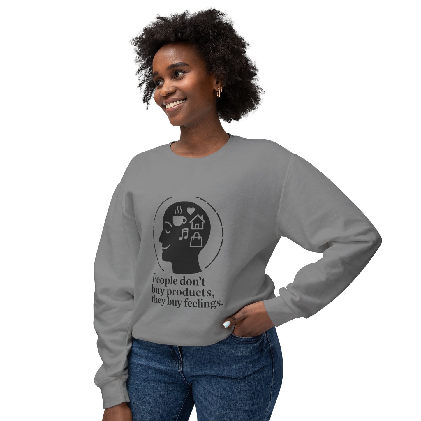 Emotional Connection Lightweight Crewneck Sweatshirt - Perfect Gift for Mindfulness Lovers, Cozy, Inspirational Apparel, Casual [...]