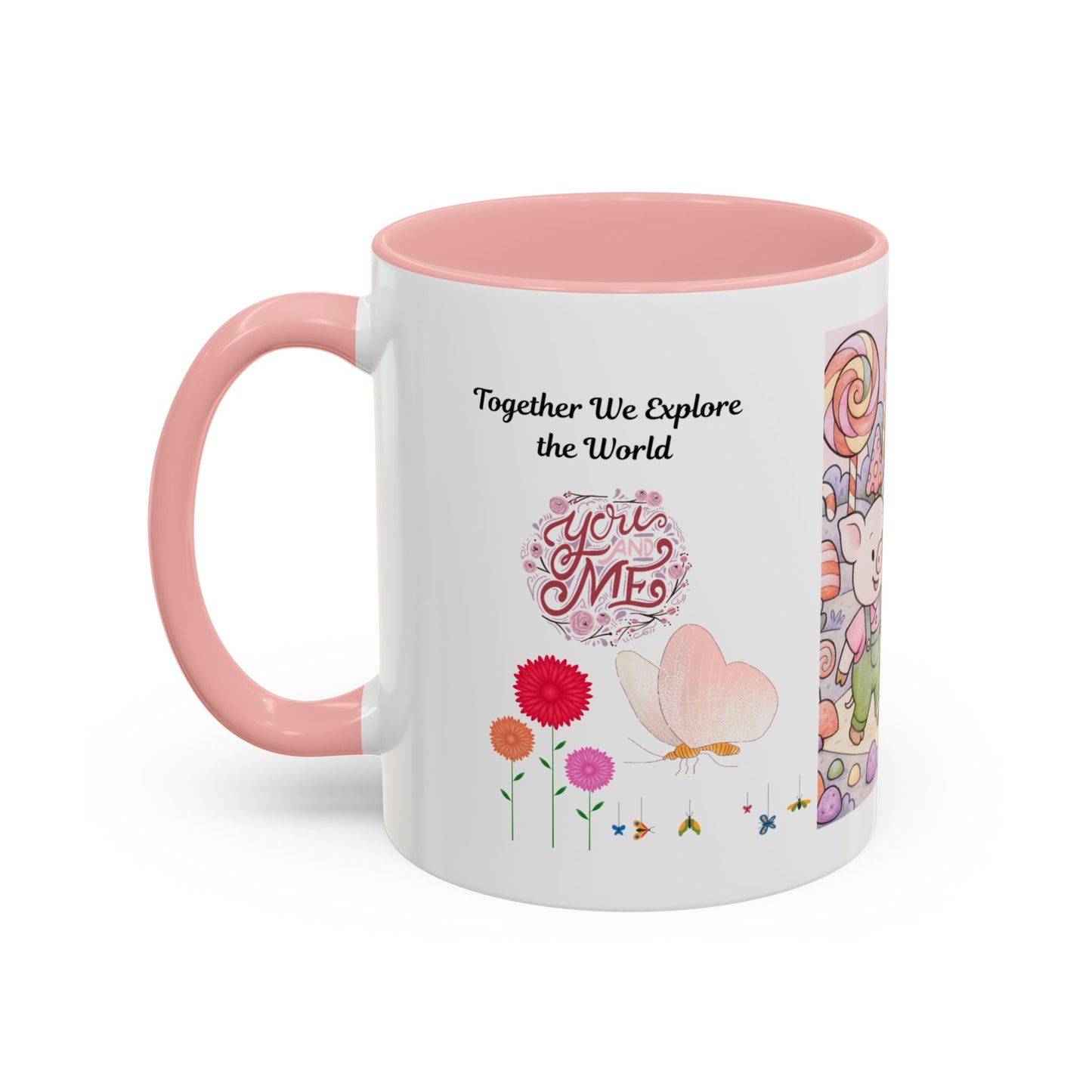 Cute Illustrative Coffee Mug for Kids, Whimsical Pig Design, Perfect Gift for Birthdays, Holidays, Tea Lovers, Home Decor