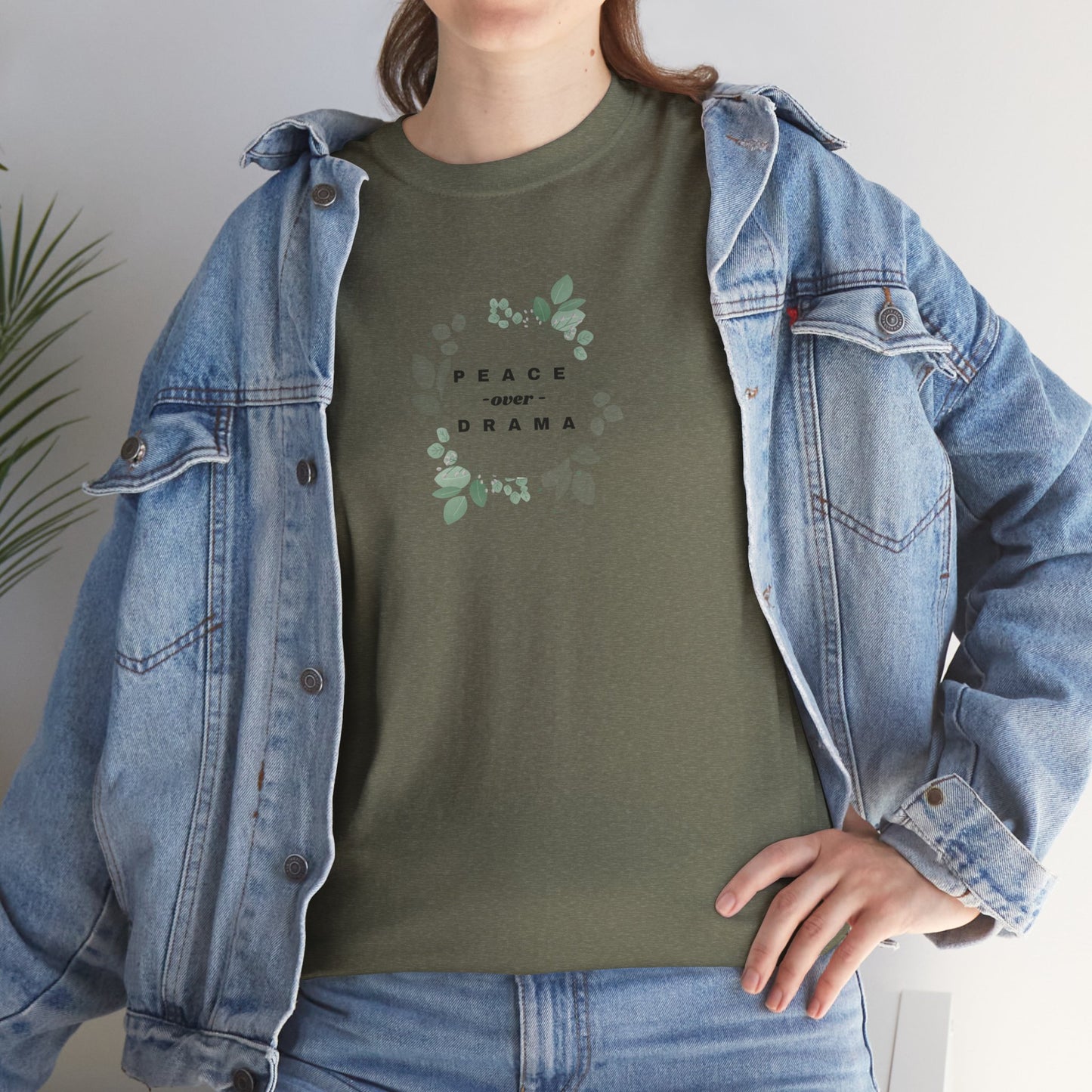 Peace & Karma Unisex Heavy Cotton Tee | Relaxed Fit, Eco-Friendly Apparel, Gift for Him/Her, Casual Wear, Nature Inspired, Mindfulness [...]