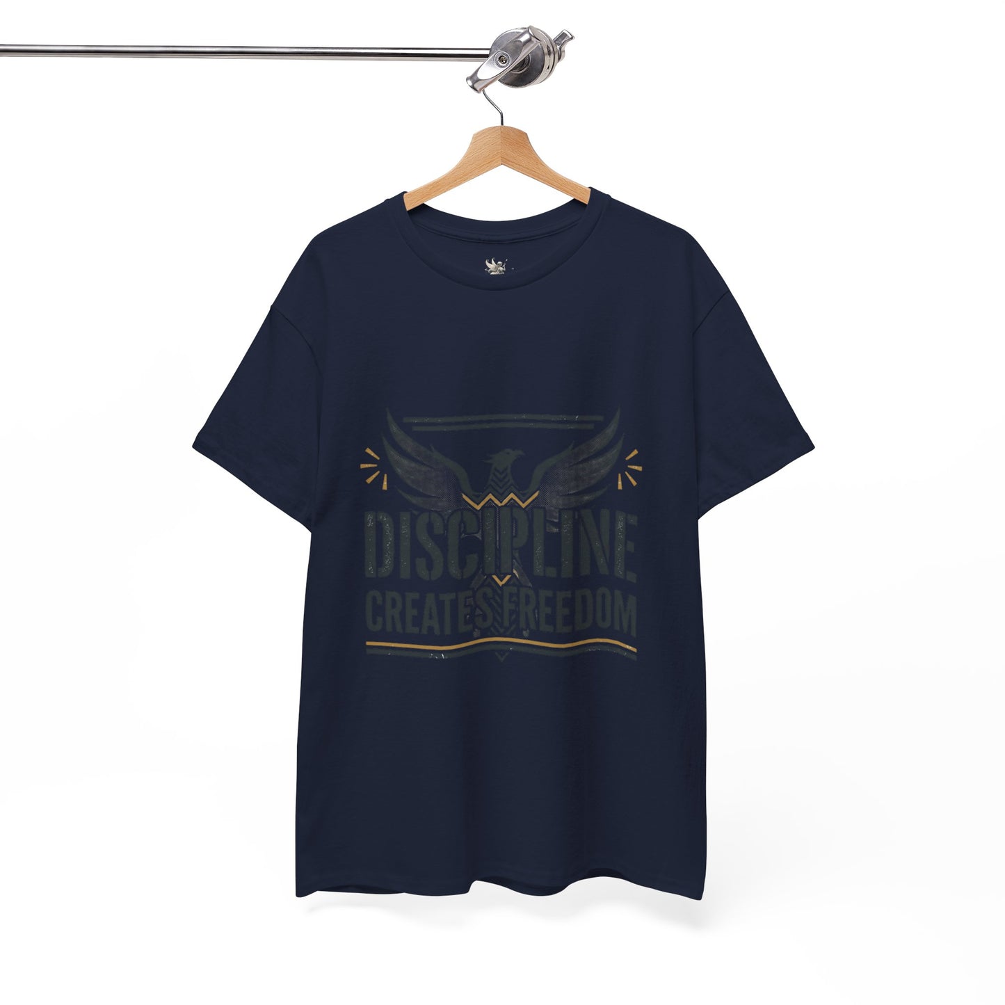 Discipline Creates Freedom T-Shirt — Motivational Eagle Fitness Tee