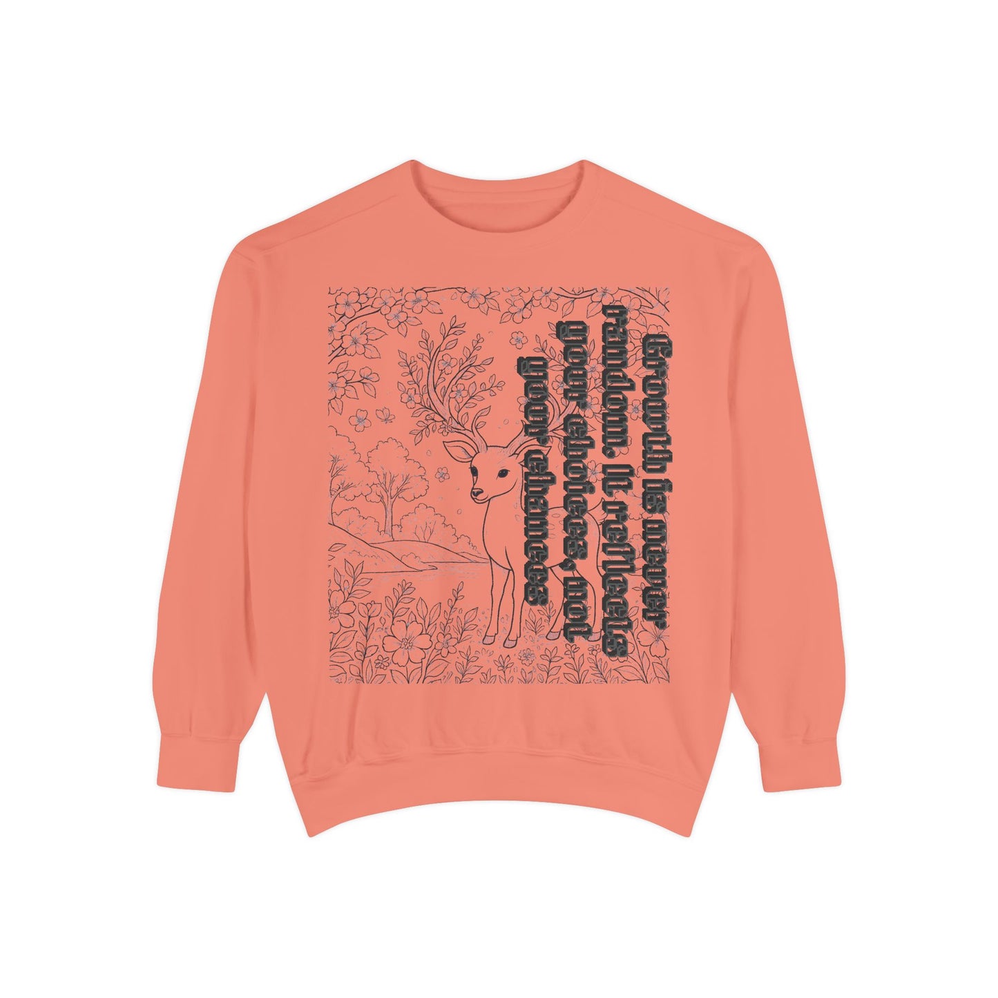 Whimsical Deer Sweatshirt | Cozy Casual Wear, Gift for Nature Lovers, Fall Fashion, Unique Artwork, Unisex Style