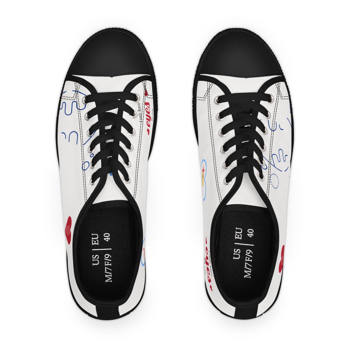 Colorful Artistic Low Top Sneakers, Casual Footwear, Trendy Sneakers, Unique Canvas Shoes, Spring/Summer Fashion