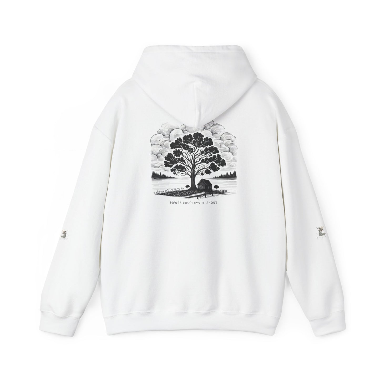 Nature-Inspired Hooded Sweatshirt | Ideal for Nature Lovers, Cozy Fall Wear, Gifts for Friends, Eco-Friendly Fashion