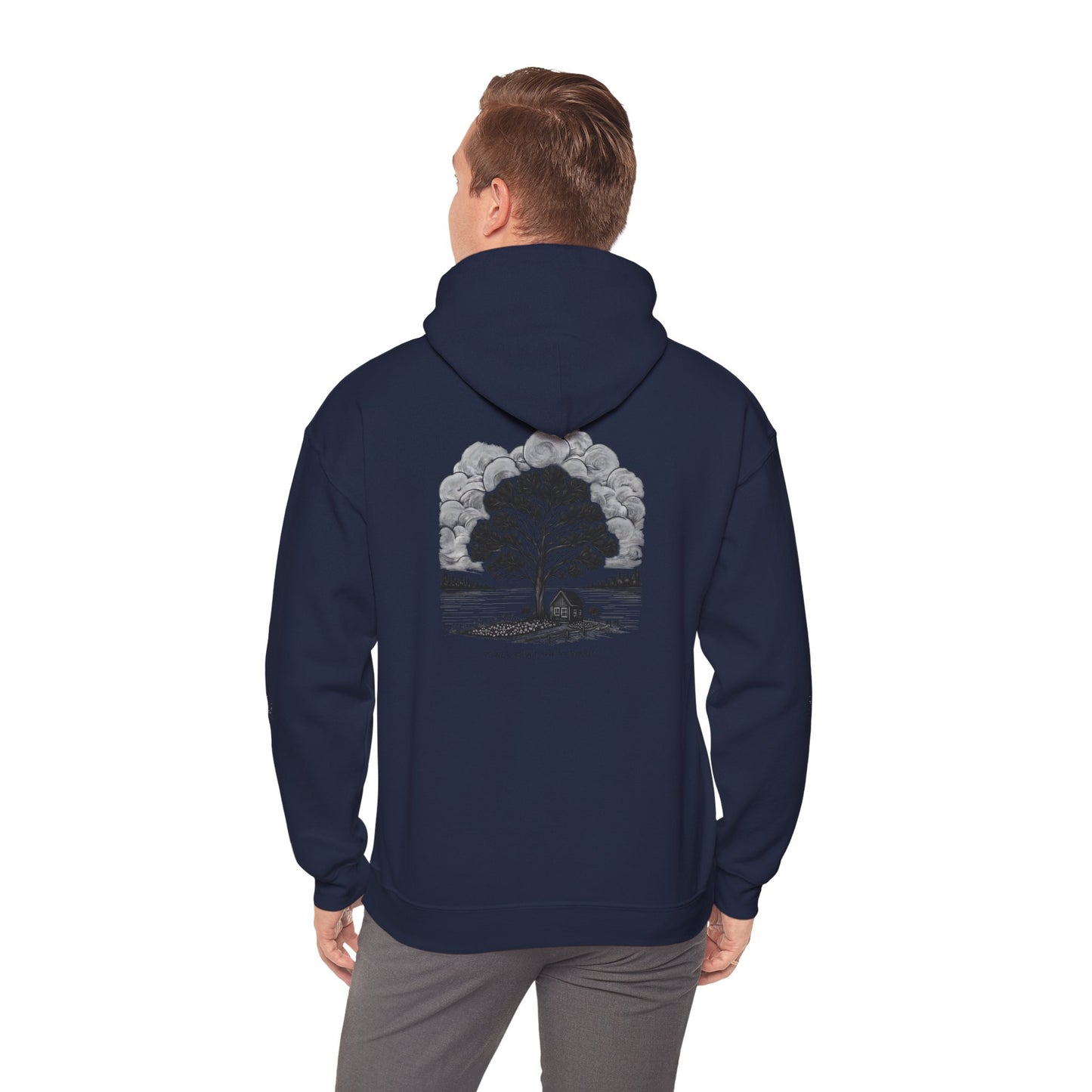Nature-Inspired Hooded Sweatshirt | Ideal for Nature Lovers, Cozy Fall Wear, Gifts for Friends, Eco-Friendly Fashion