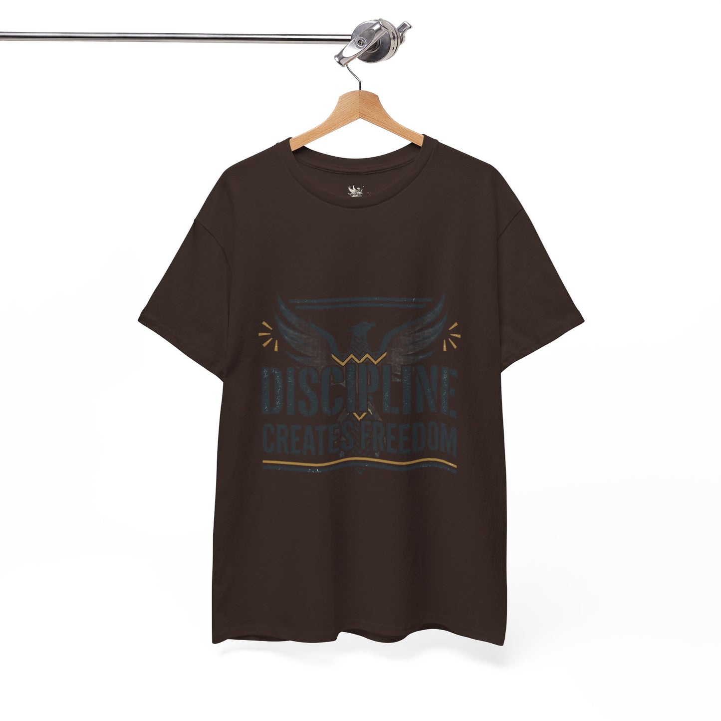 Discipline Creates Freedom T-Shirt — Motivational Eagle Fitness Tee