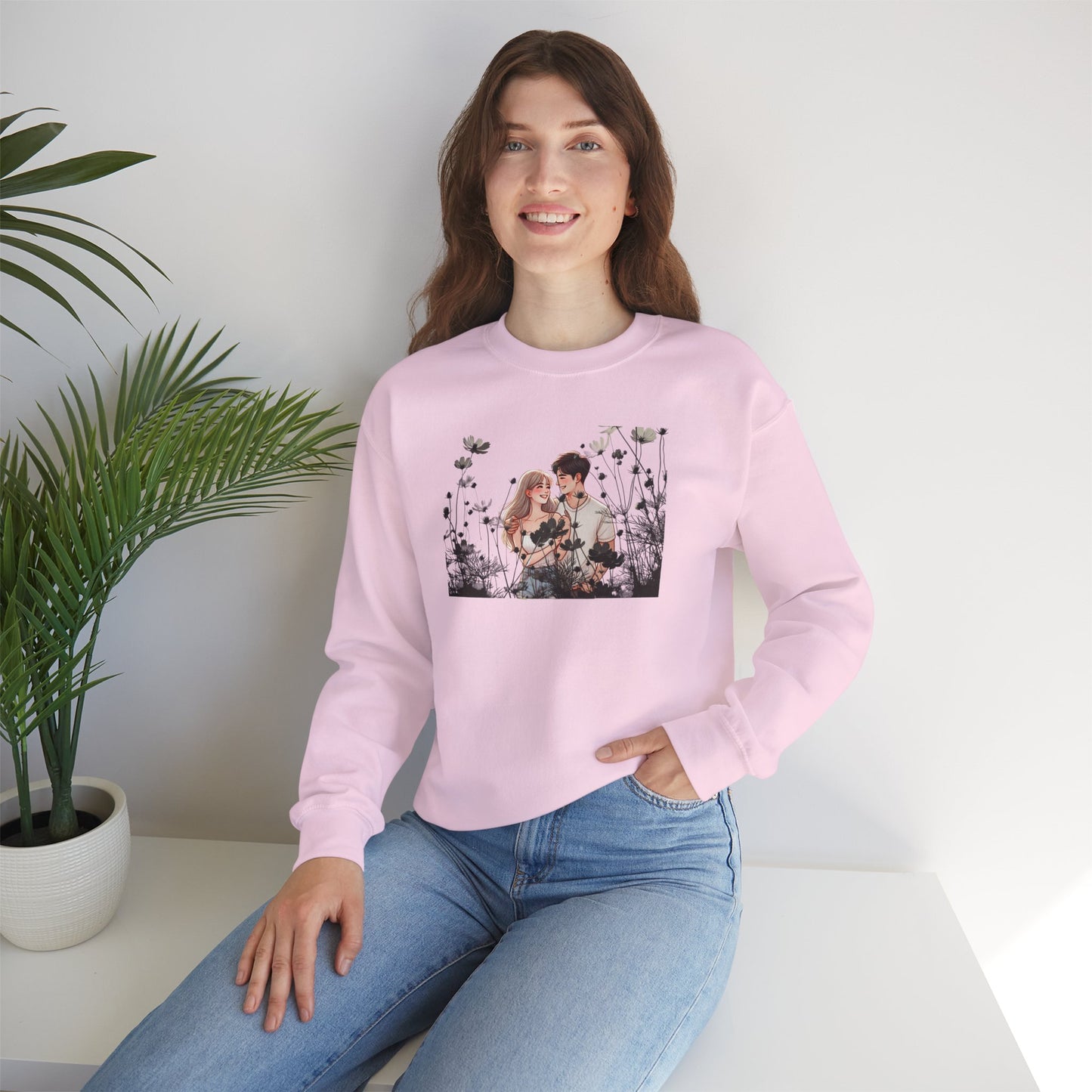 Romantic Couple Sweatshirt - Love Gift, Cozy Apparel, Valentine's Day, Anniversary Gift, Cute Couple Outfits