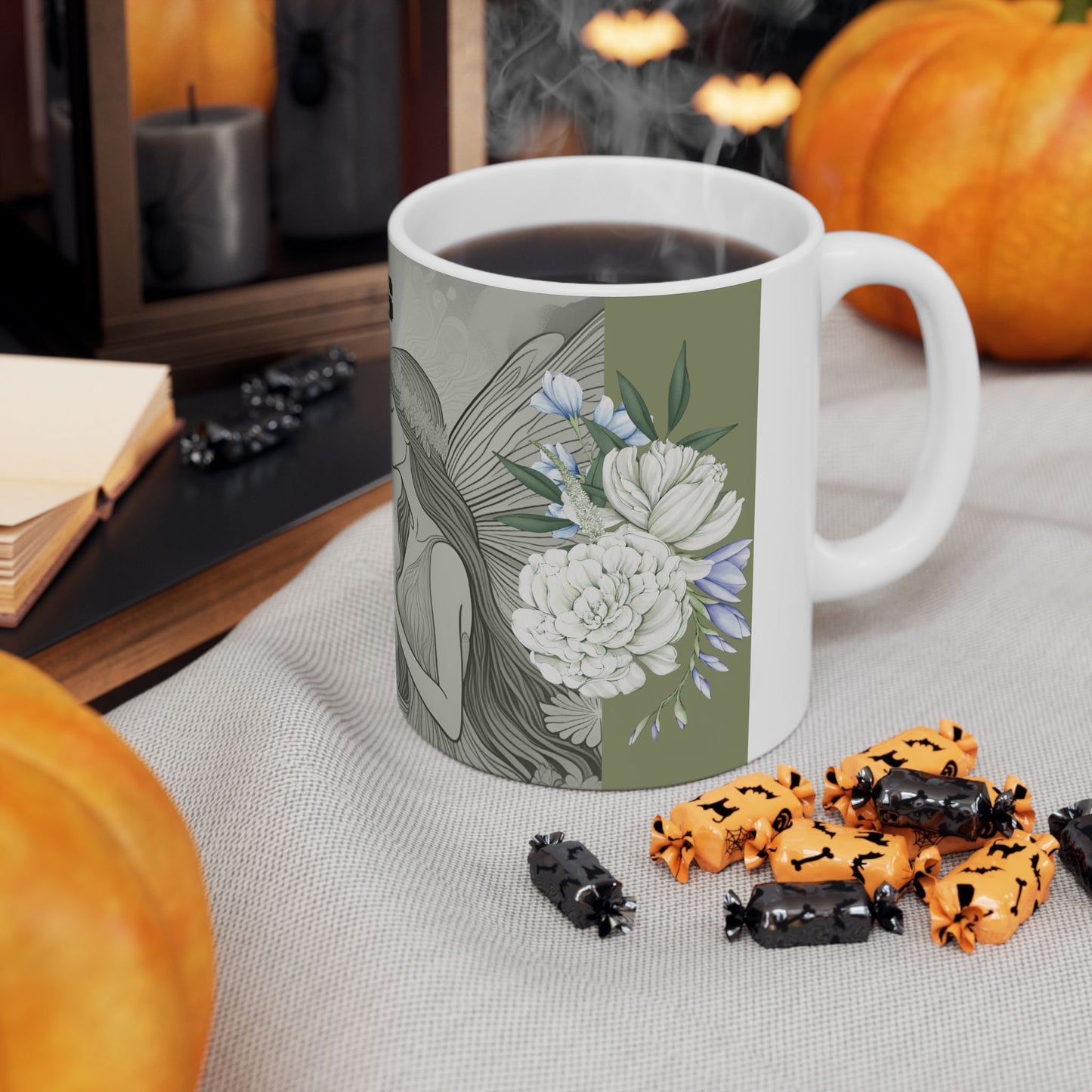 Whispers in the Forest Ceramic Mug - Enchanted Fairy Design, Cozy Gift for Nature Lovers, Perfect for Tea & Coffee, Eco-Friendly Home [...]
