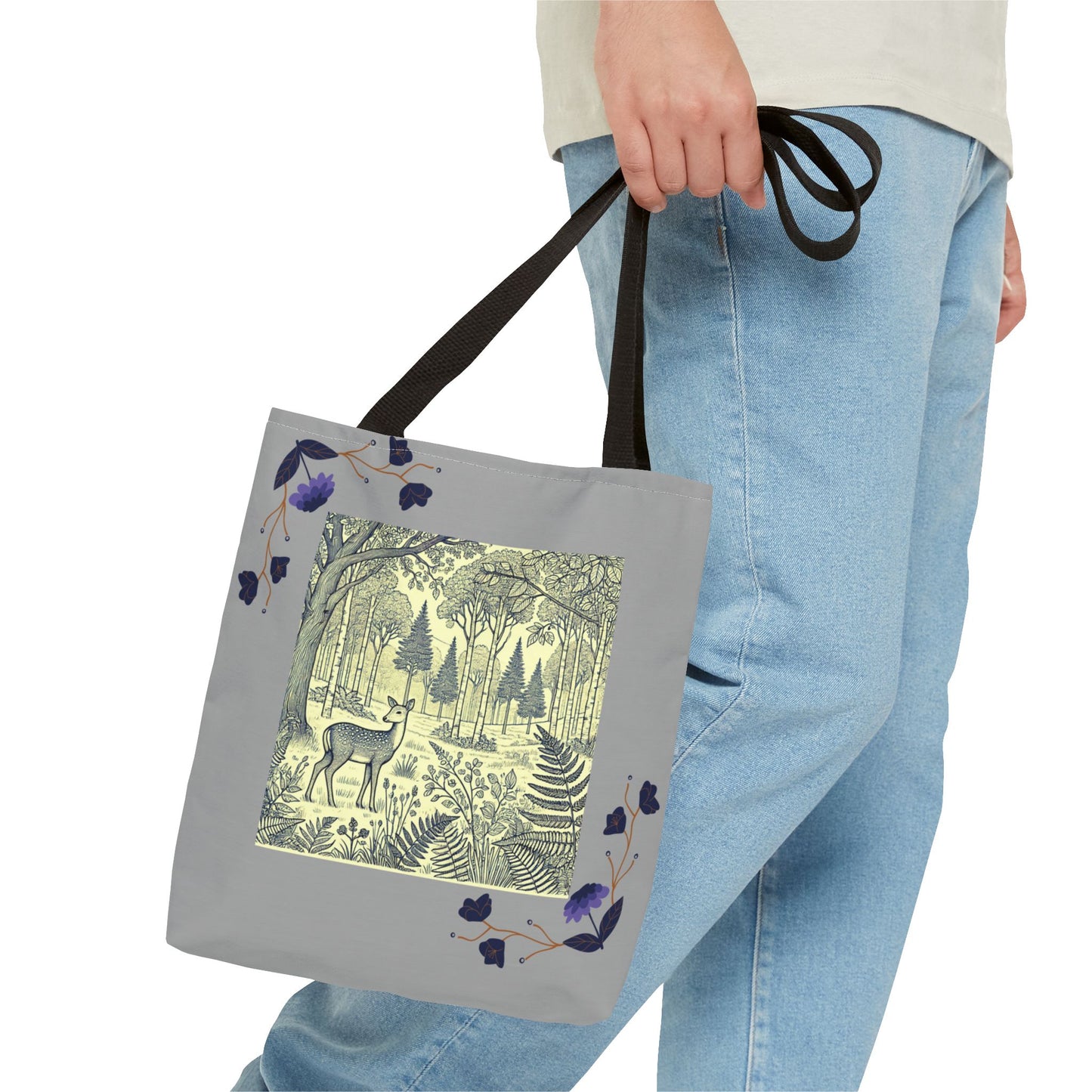 Nature-Inspired Tote Bag with Deer and Butterfly Designs, Eco-Friendly Shopping Tote, Floral Carryall, Gift for Nature Lovers, Stylish [...]