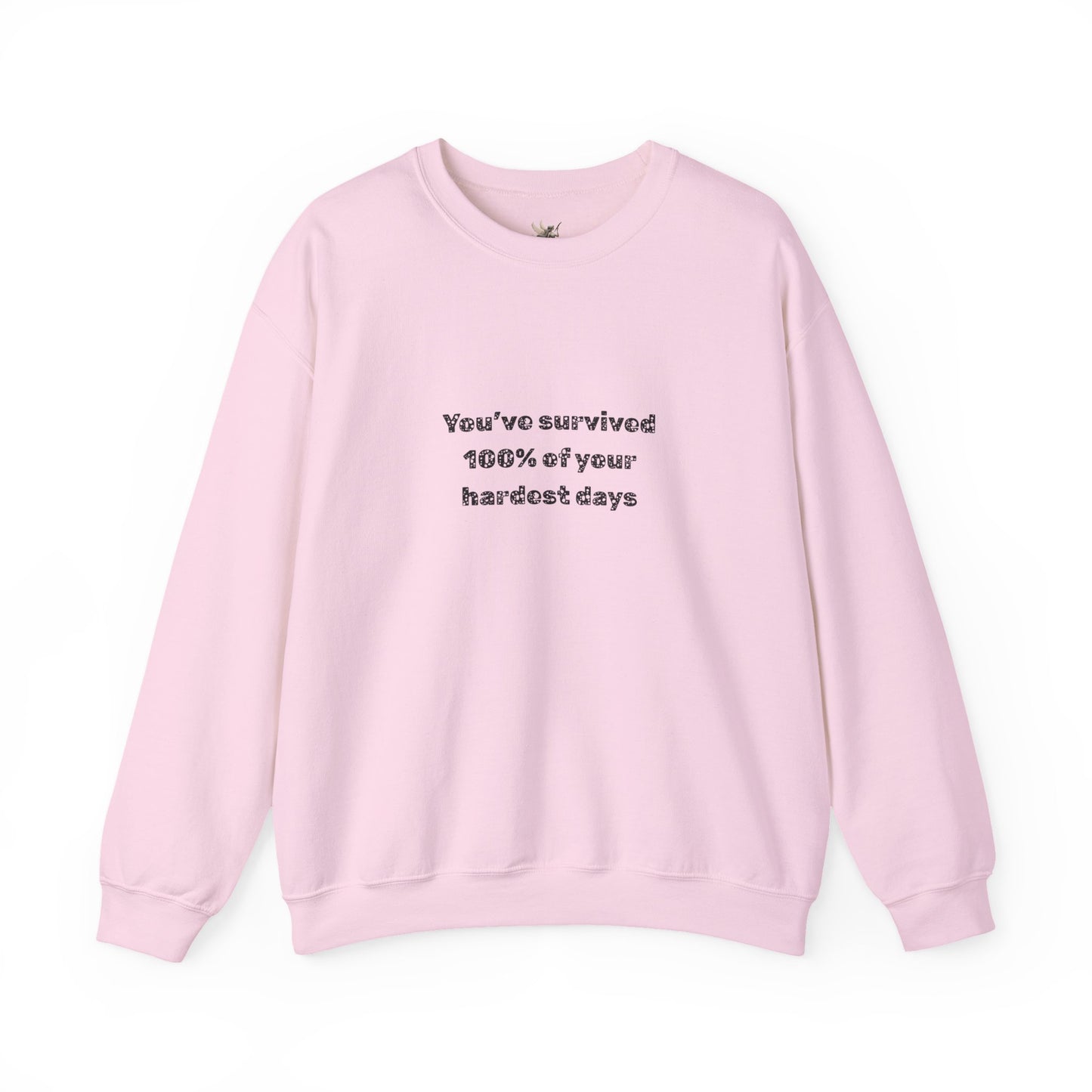 Minimalist Chest Quote Sweatshirt | Subtle Typographic Design