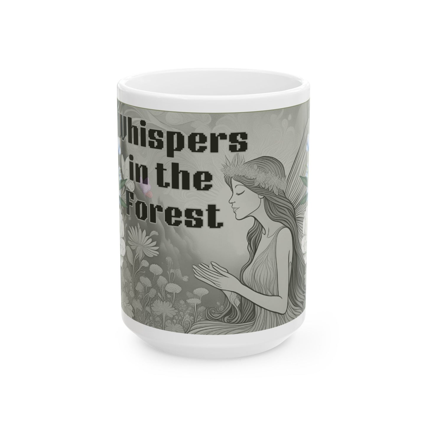 Whispers in the Forest Ceramic Mug - Enchanted Fairy Design, Cozy Gift for Nature Lovers, Perfect for Tea & Coffee, Eco-Friendly Home [...]