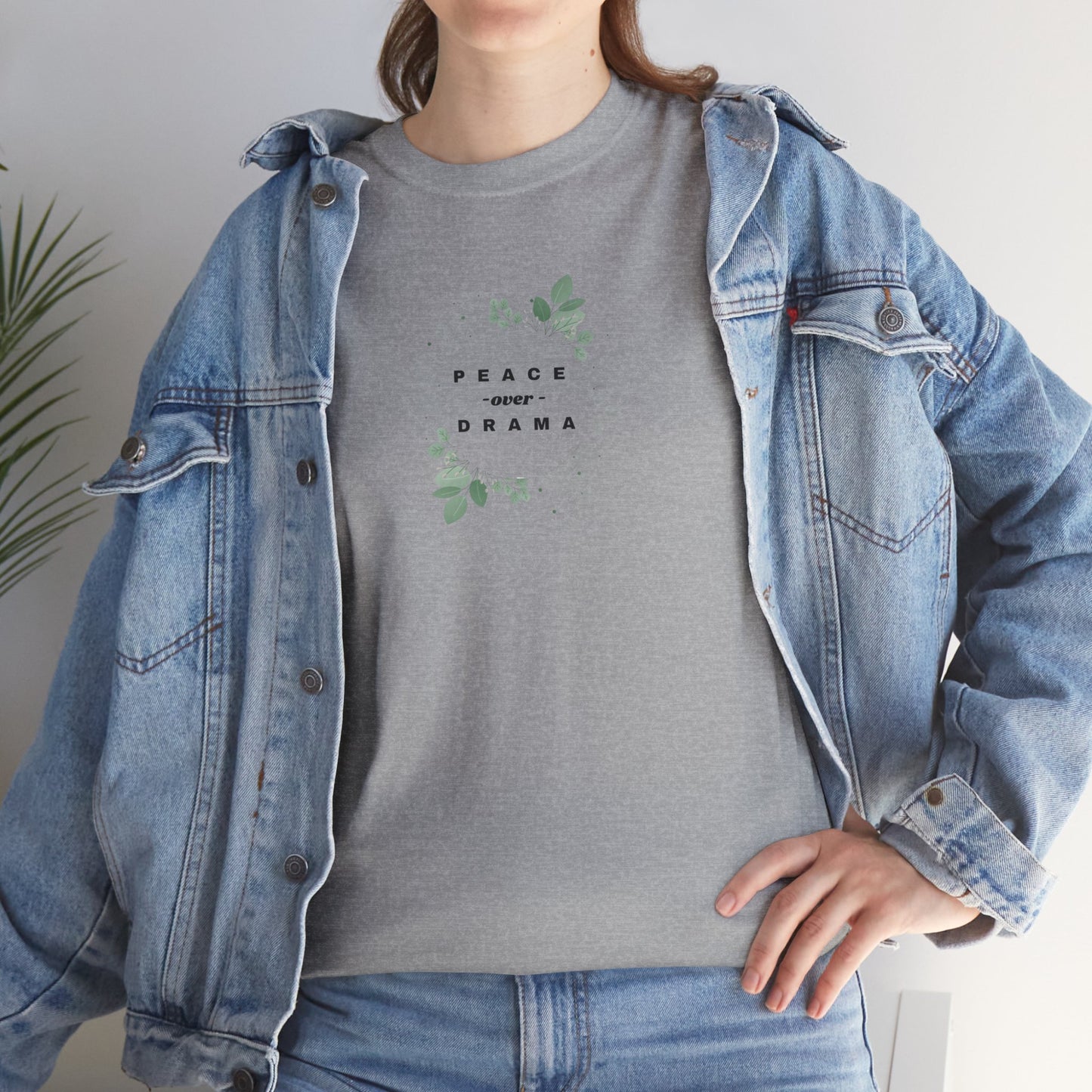 Peace & Karma Unisex Heavy Cotton Tee | Relaxed Fit, Eco-Friendly Apparel, Gift for Him/Her, Casual Wear, Nature Inspired, Mindfulness [...]