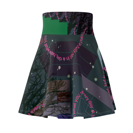 Mystical Women's Skater Skirt, Bohemian Skirt, Festival Wear, Unique Skirt, Everyday Style, Casual Elegance