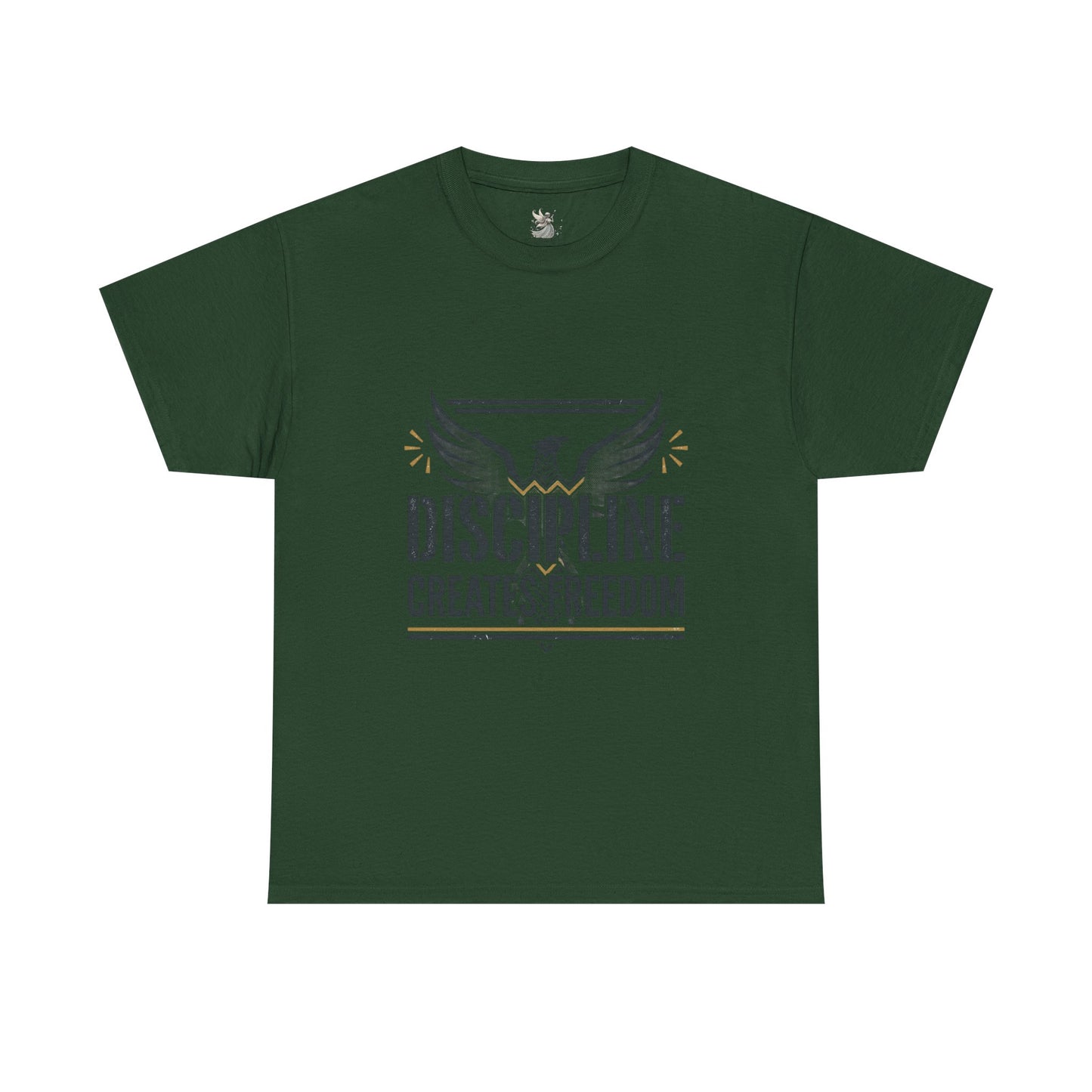 Discipline Creates Freedom T-Shirt — Motivational Eagle Fitness Tee