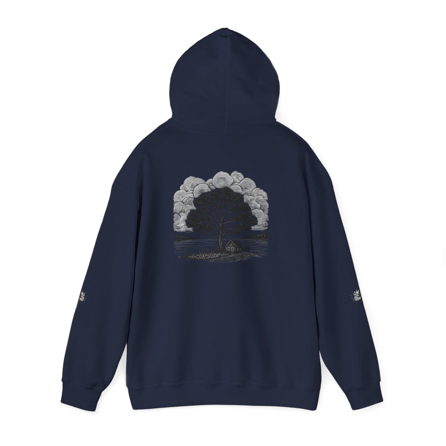 Nature-Inspired Hooded Sweatshirt | Ideal for Nature Lovers, Cozy Fall Wear, Gifts for Friends, Eco-Friendly Fashion