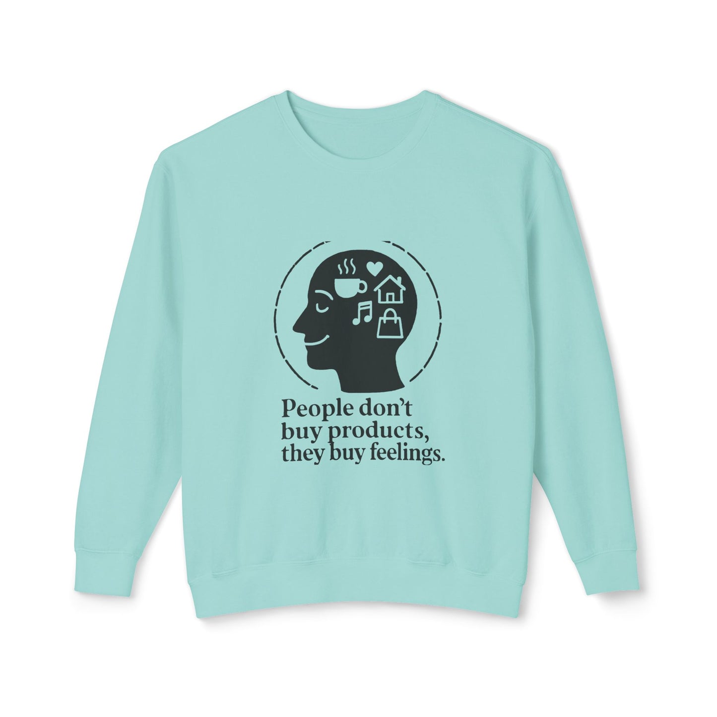 Emotional Connection Lightweight Crewneck Sweatshirt - Perfect Gift for Mindfulness Lovers, Cozy, Inspirational Apparel, Casual [...]