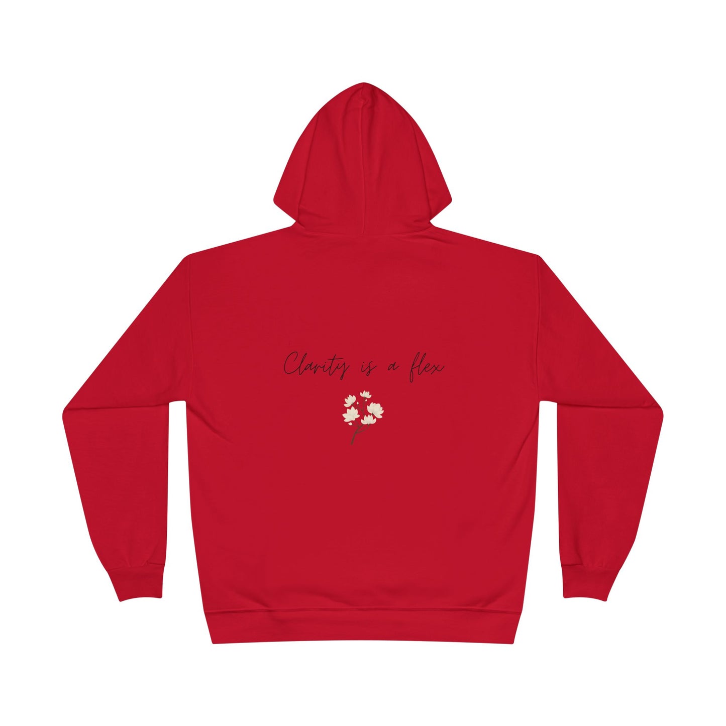 Charity Is a Flower Hoodie — Minimal Floral Charity Quote Pullover