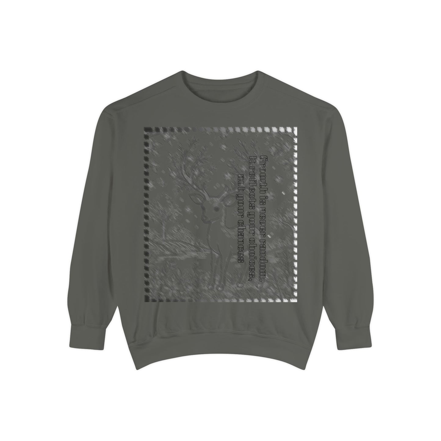 Stylish Unisex Sweatshirt with Deer Design, Cozy Autumn Loungewear, Gift for Him/Her, Perfect for Holidays, Nature Lovers