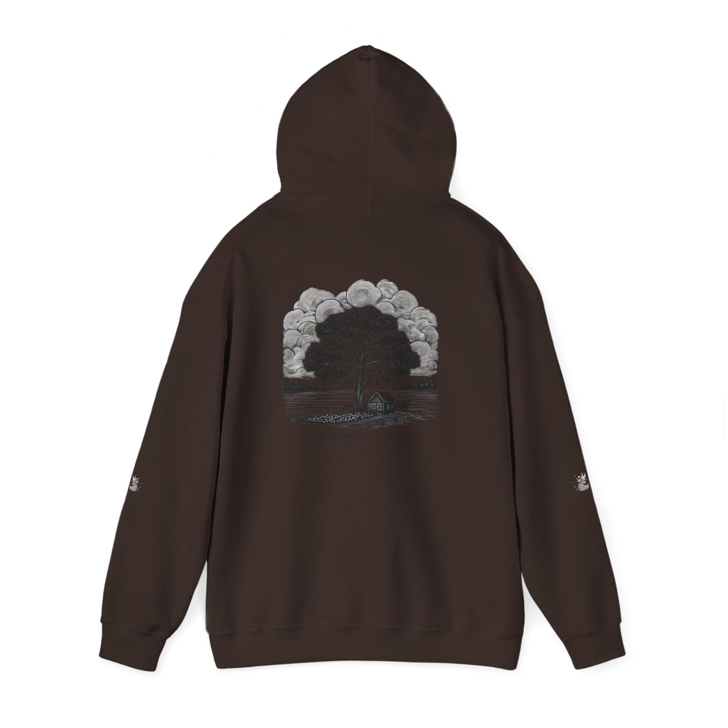 Nature-Inspired Hooded Sweatshirt | Ideal for Nature Lovers, Cozy Fall Wear, Gifts for Friends, Eco-Friendly Fashion