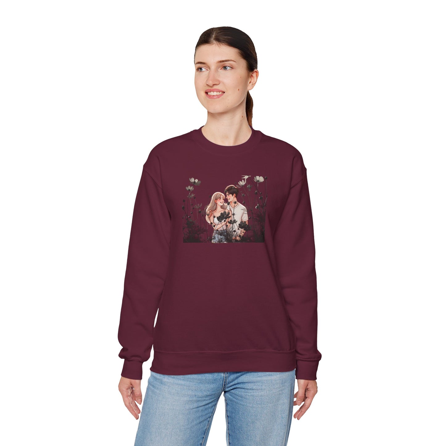 Romantic Couple Sweatshirt - Love Gift, Cozy Apparel, Valentine's Day, Anniversary Gift, Cute Couple Outfits