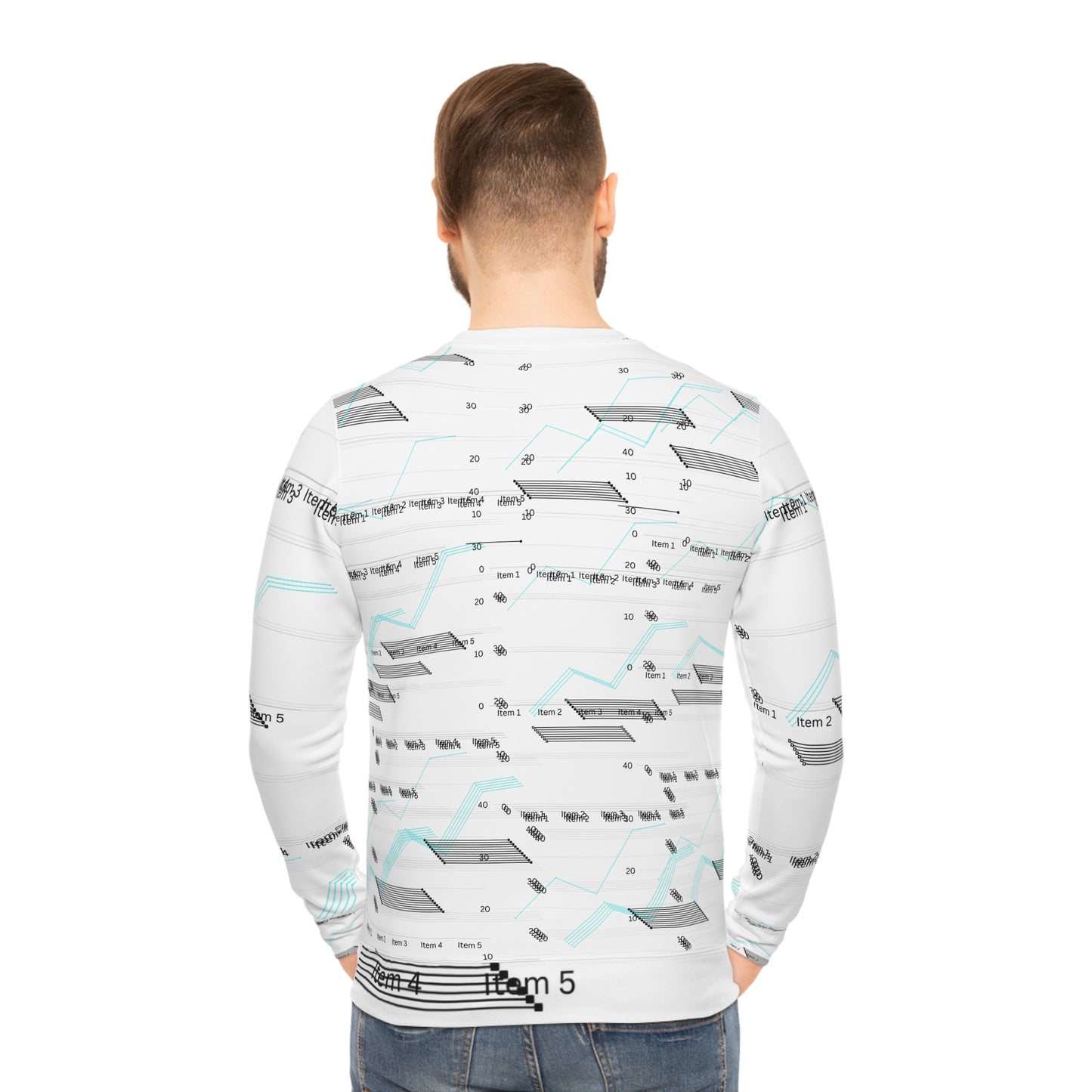 Modern Geometric Lightweight Sweatshirt, Trendy Sweatshirt, Casual Wear, Unique Gift for Her, Graphic Crewneck, Cozy Layering