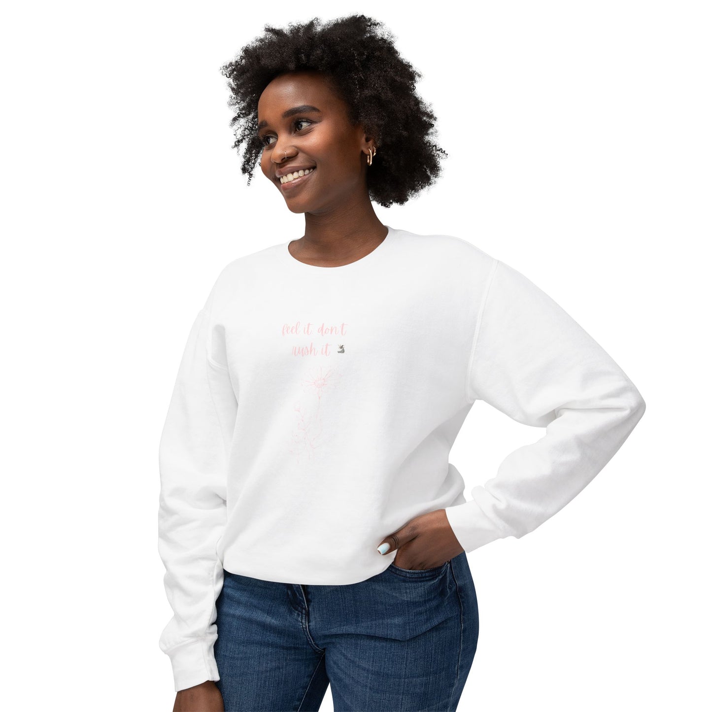 Cozy Unisex Lightweight Crewneck Sweatshirt with Motivational Quote - Perfect Gift for Friends & Family, Casual Wear, Home Comfort, [...]
