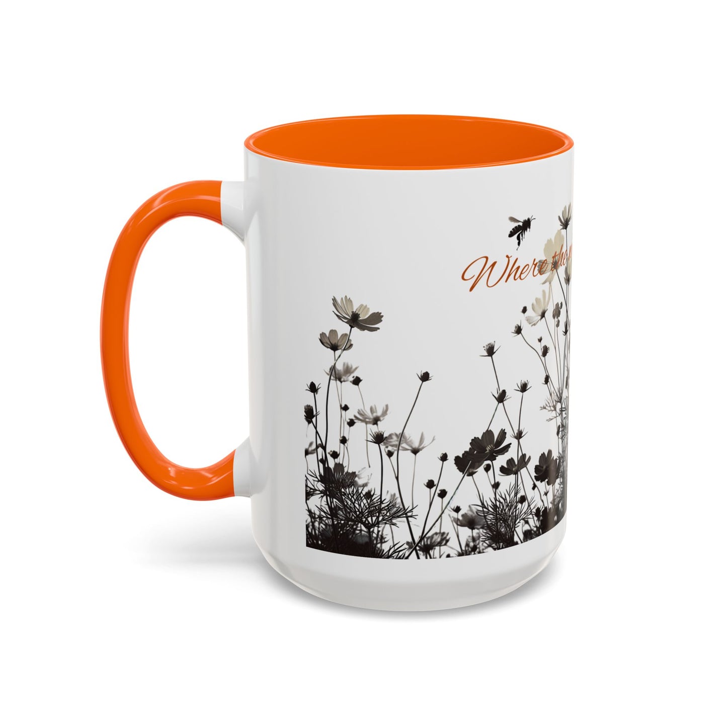 Floral Accent Coffee Mug
