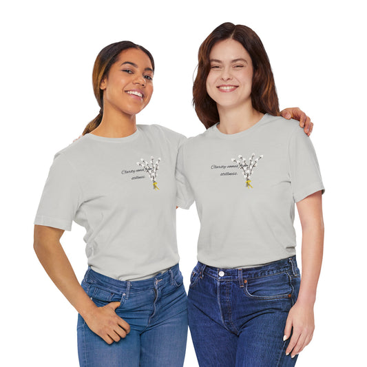 Botanical Quote Tee - Unisex Jersey Short Sleeve T-Shirt, Casual Wear, Gift for Nature Lovers, Spring Outfit, Everyday Style