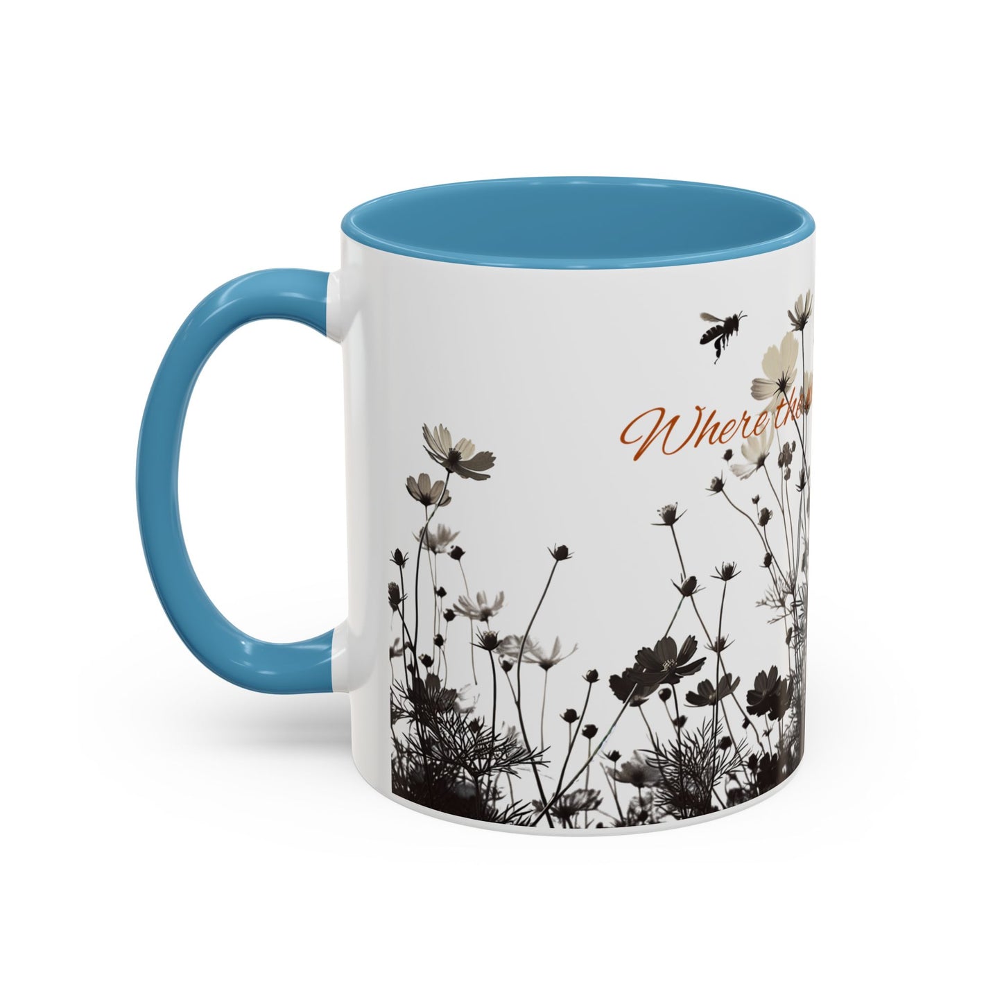 Floral Accent Coffee Mug