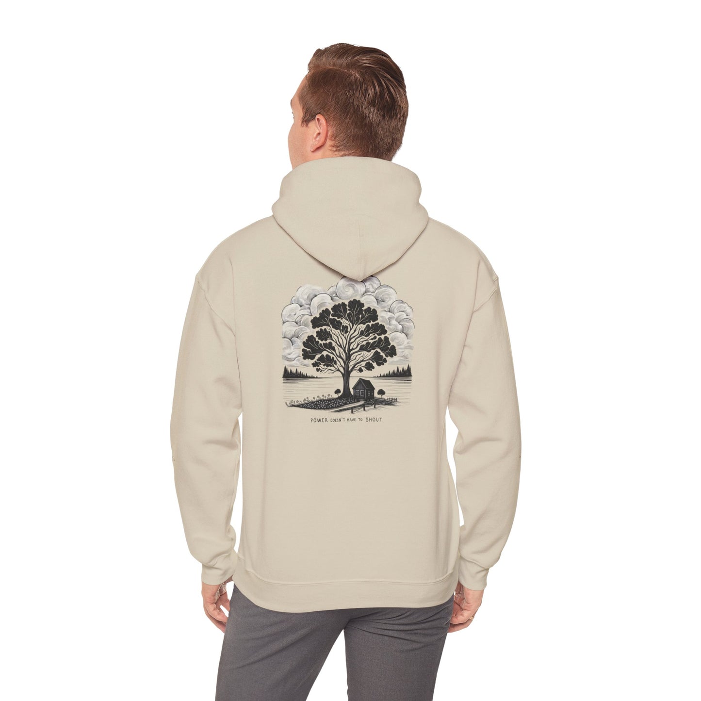 Nature-Inspired Hooded Sweatshirt | Ideal for Nature Lovers, Cozy Fall Wear, Gifts for Friends, Eco-Friendly Fashion