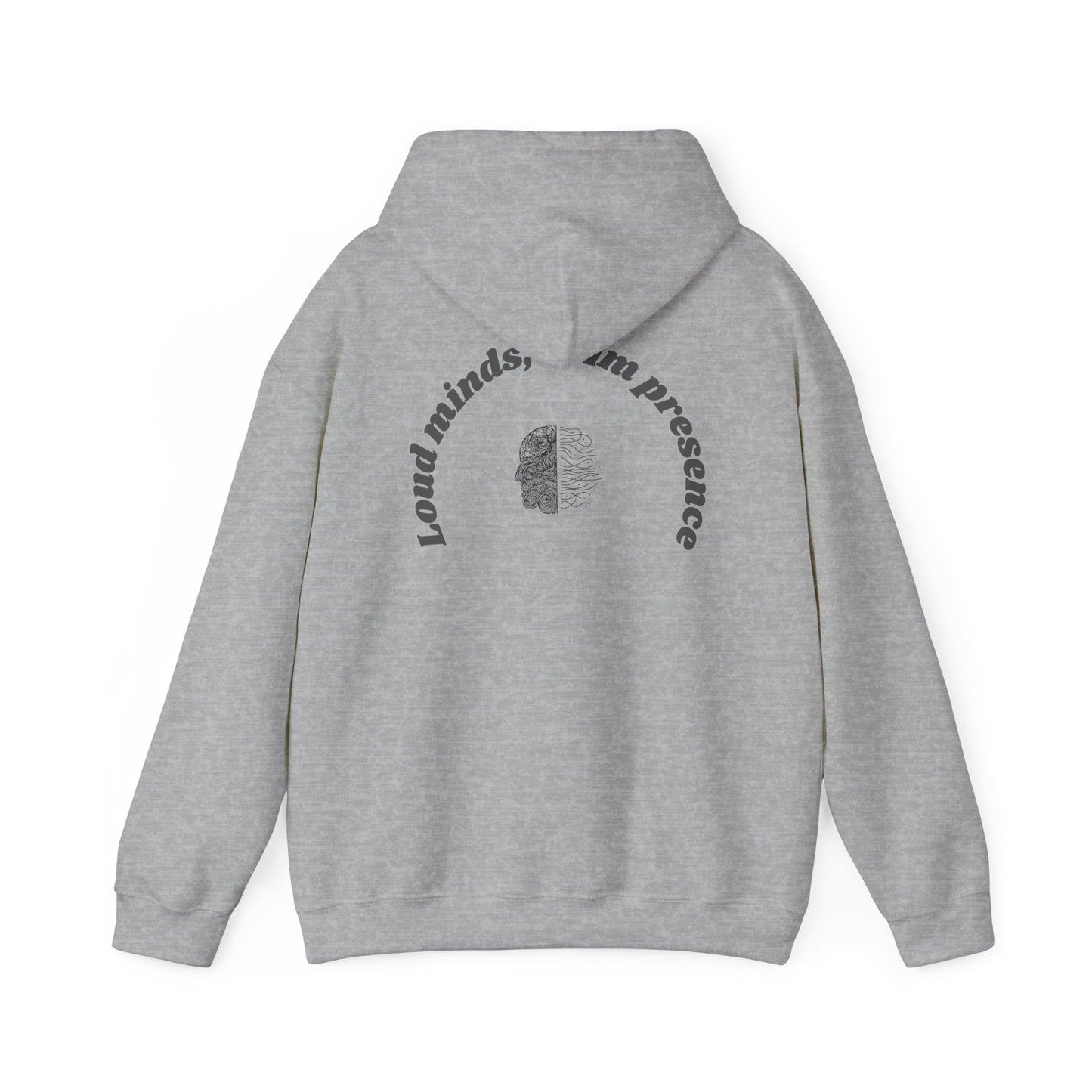 Calming Presence Hoodie - Unisex Heavy Blend™ Sweatshirt, Cozy Layer, Casual Wear, Mindfulness Gift, Relaxation Apparel